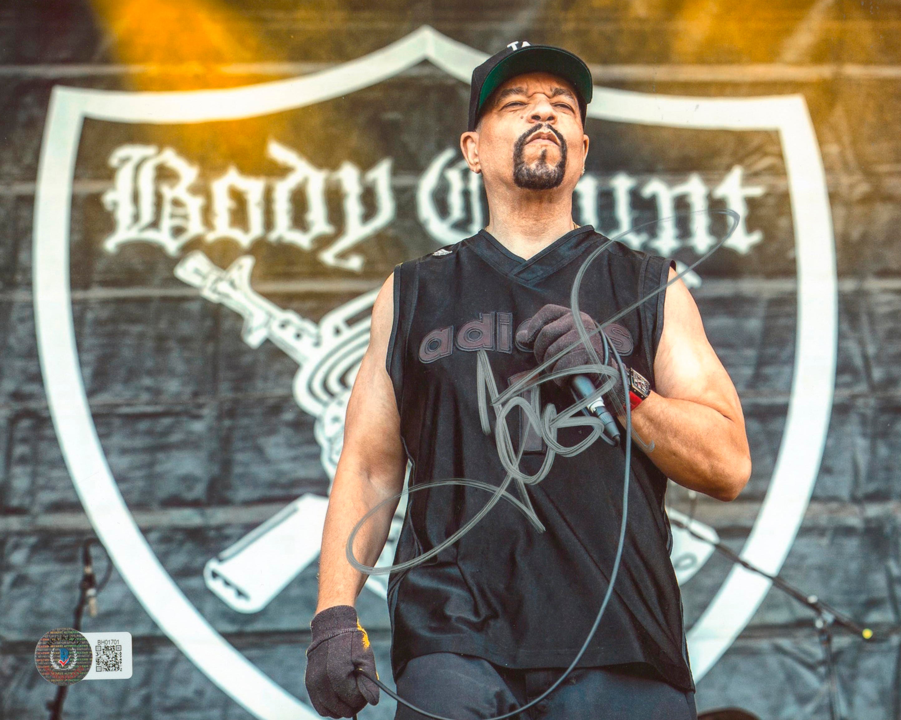 Ice-T Body Count Authentic Signed 8x10 Photo Autographed BAS #BH01701