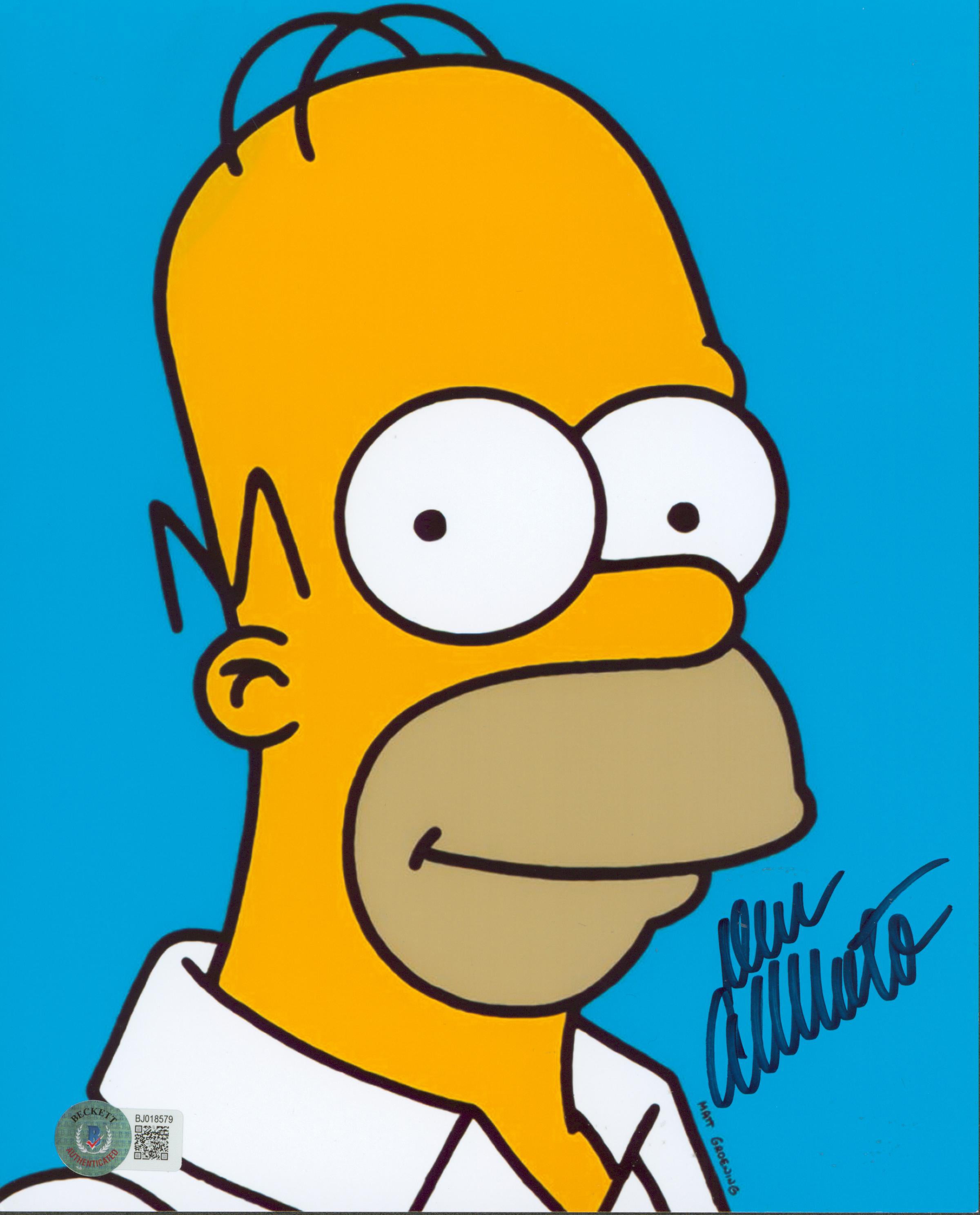 Dan Castellaneta The Simpsons Authentic Signed 8x10 Photo BAS #BJ018579