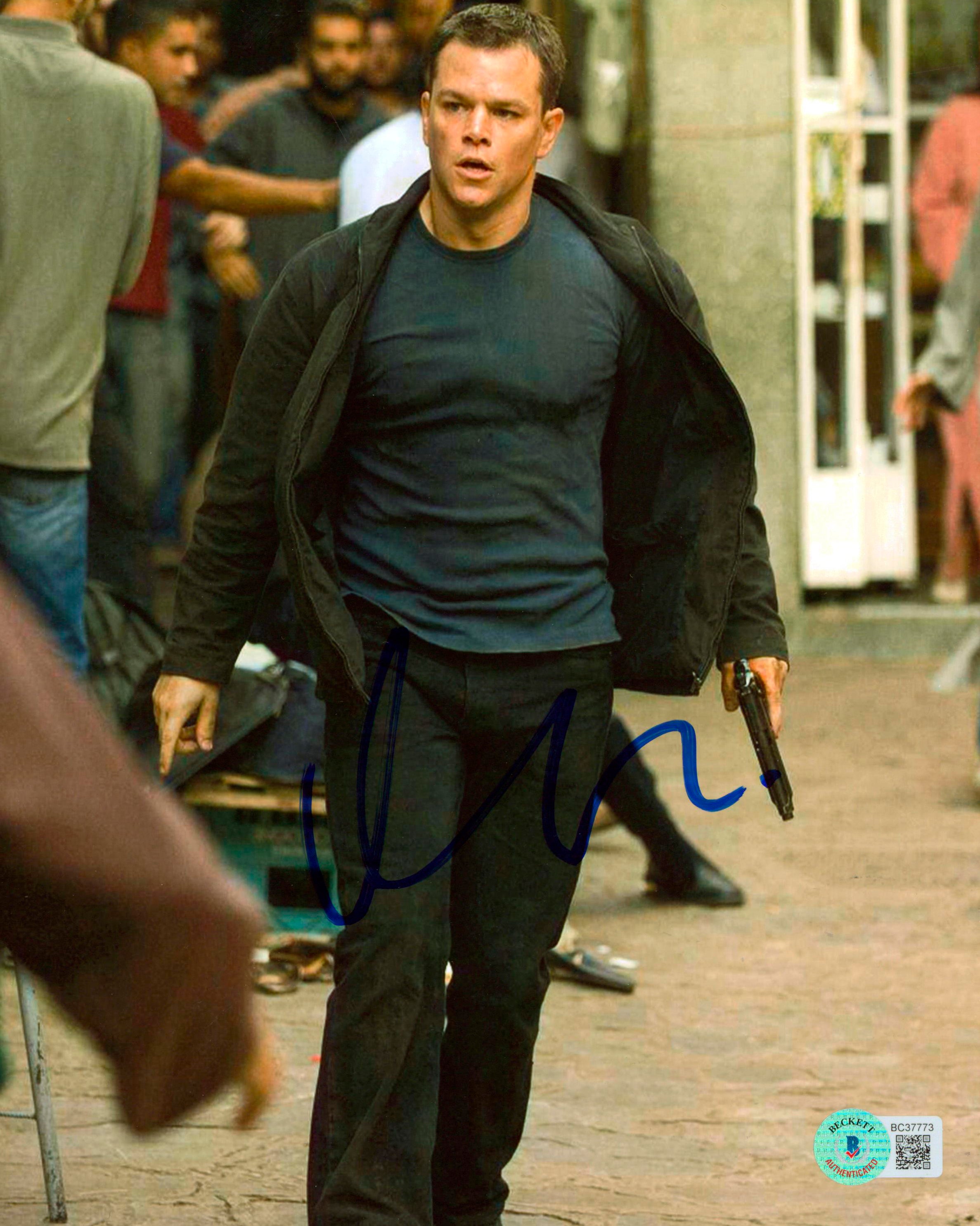 Matt Damon The Bourne Identity Authentic Signed 8x10 Photo BAS #BC37773