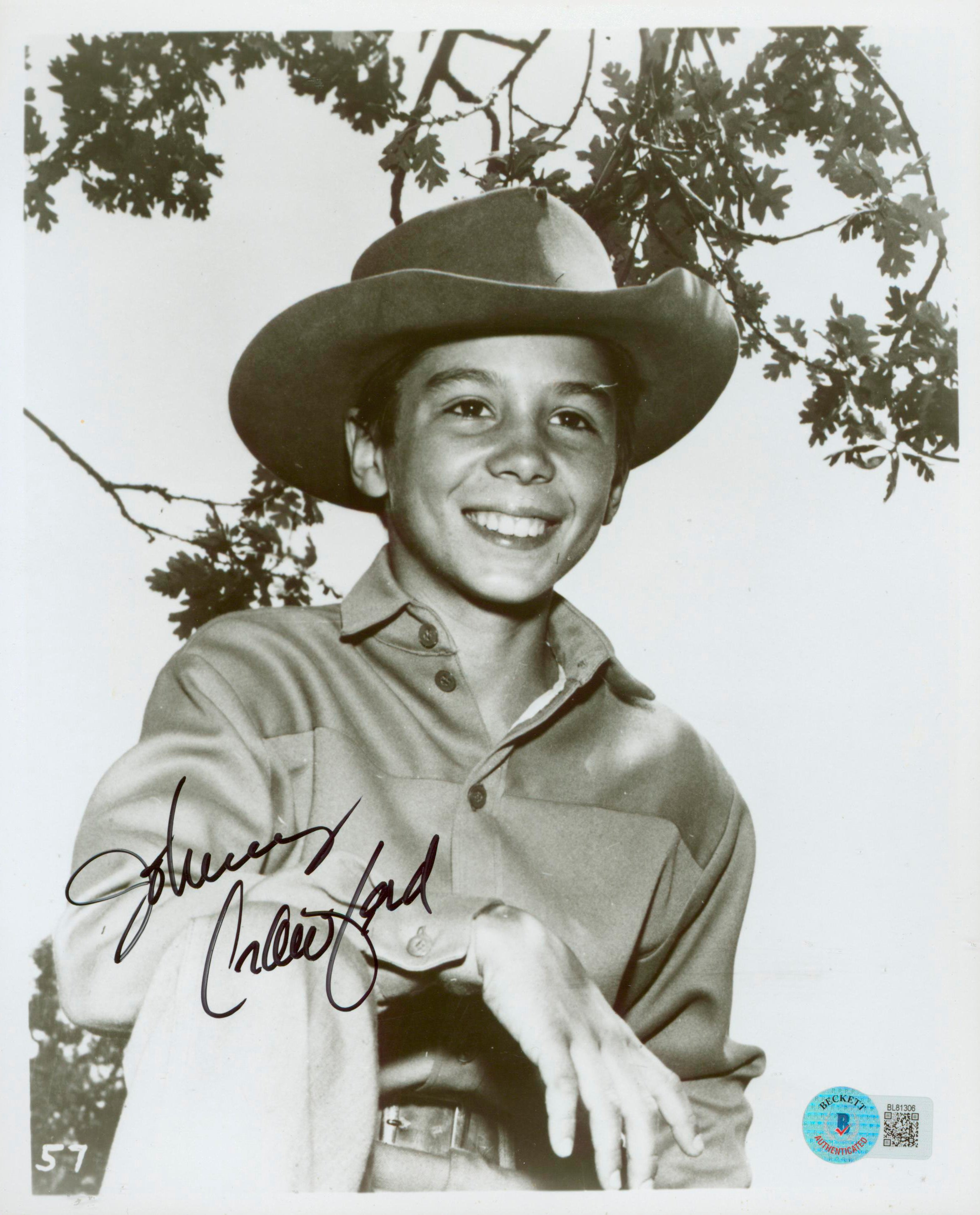 Johnny Crawford The Rifleman Authentic Signed 8x10 Photo BAS #BL81306