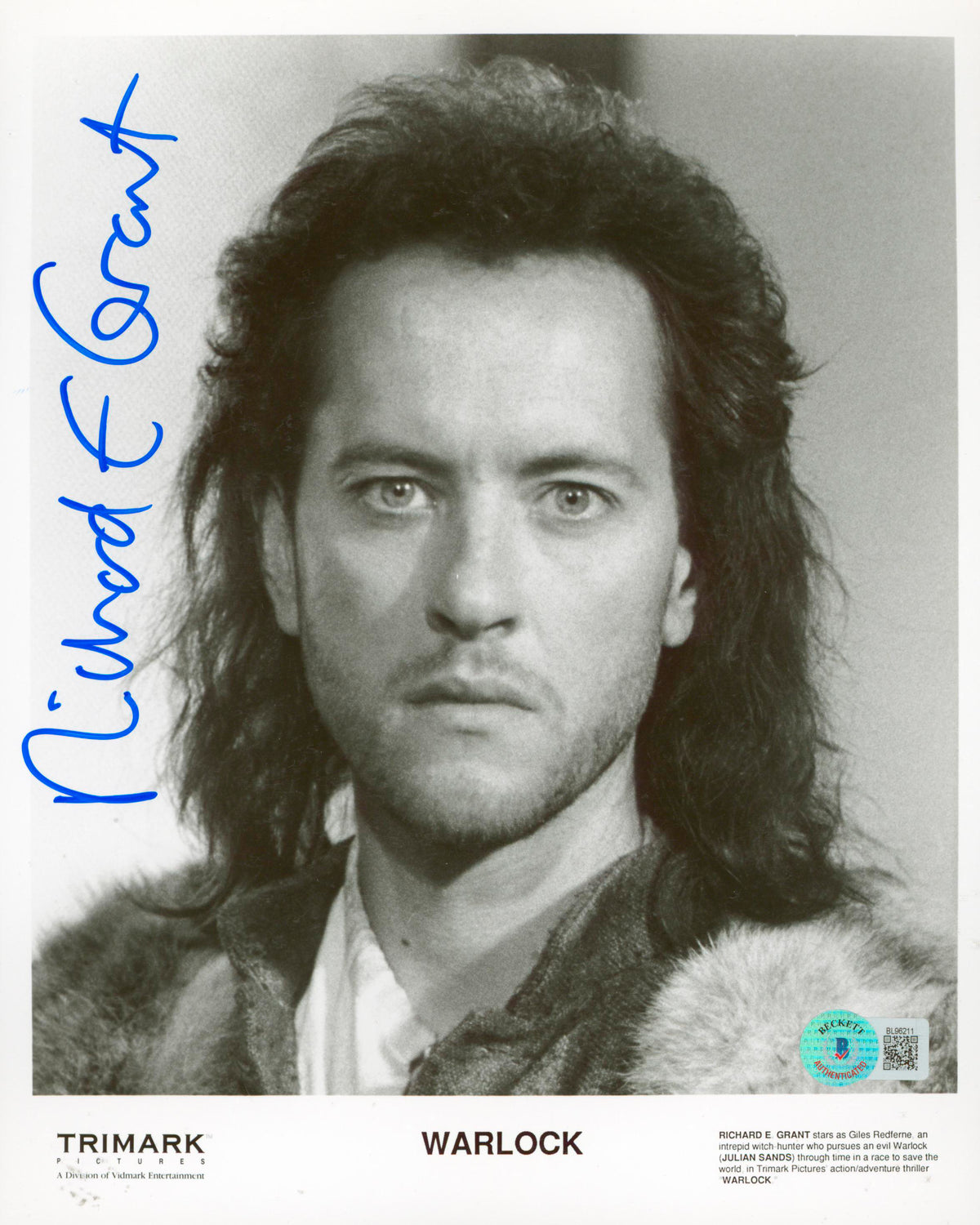 Richard E. Grant Warlock Authentic Signed 8x10 Photo Autographed BAS #BL96211