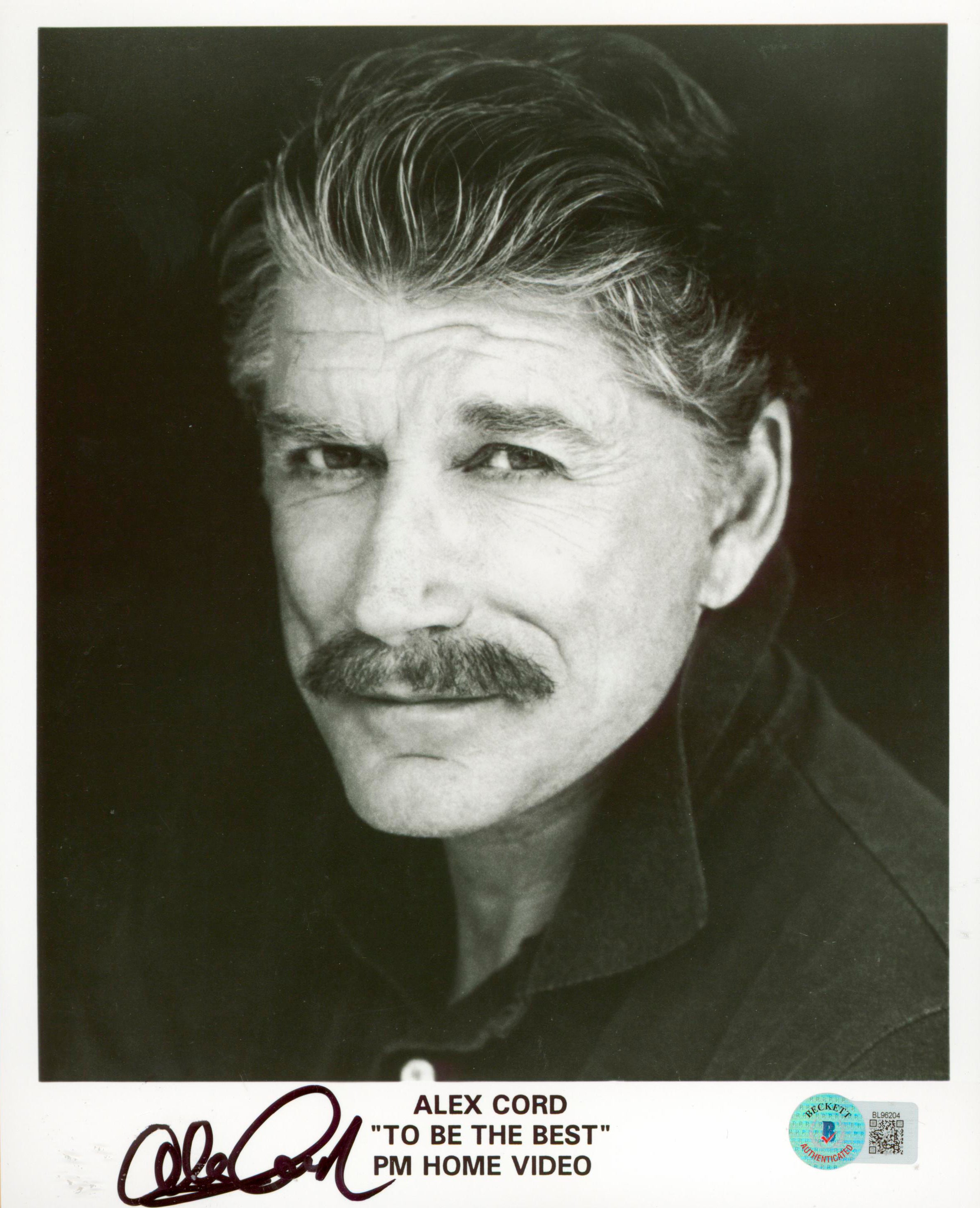 Alex Cord To Be the Best Authentic Signed 8x10 Photo Autographed BAS #BL96204