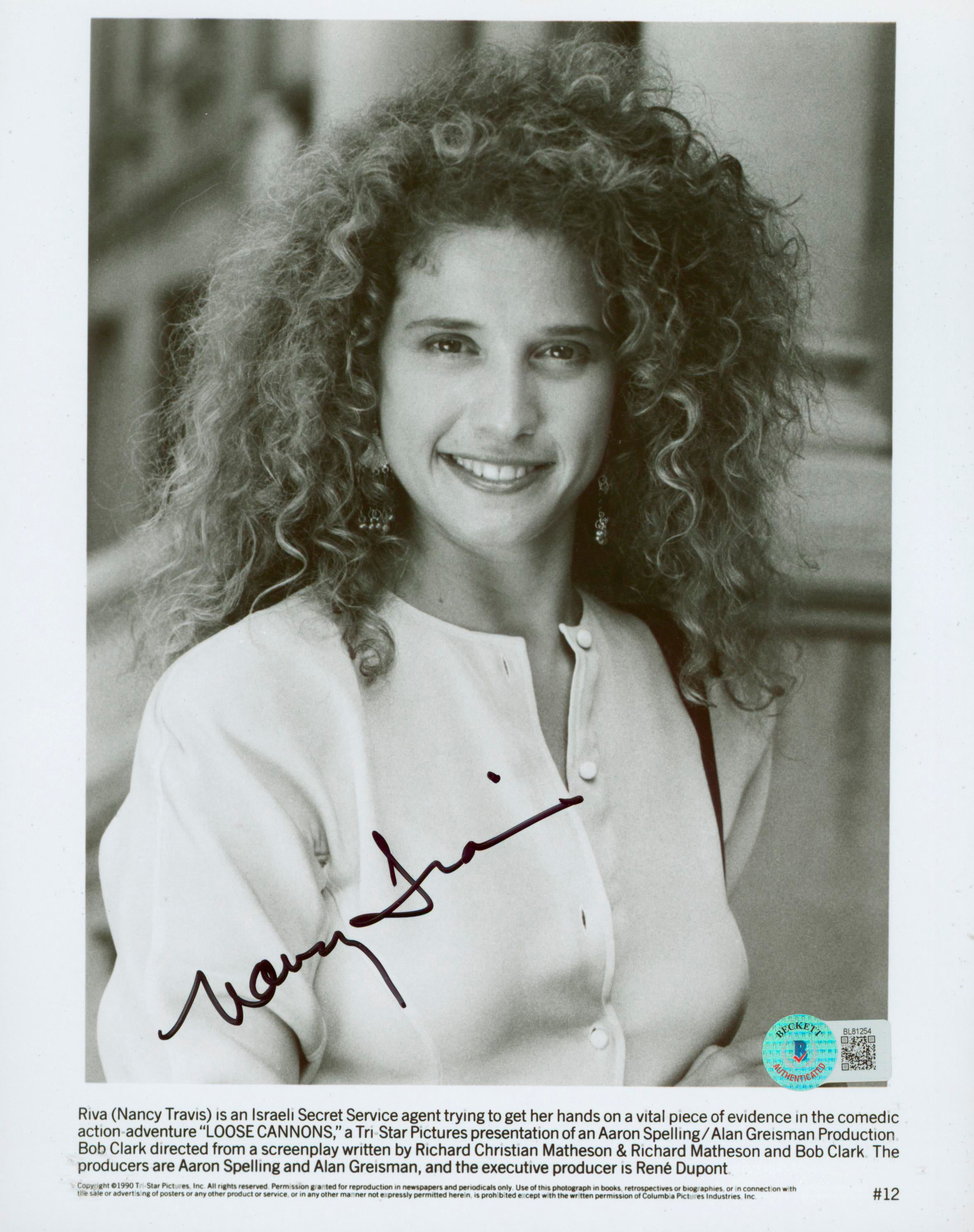 Nancy Travis Loose Cannons Authentic Signed 8x10 Photo Autographed BAS #BL81254
