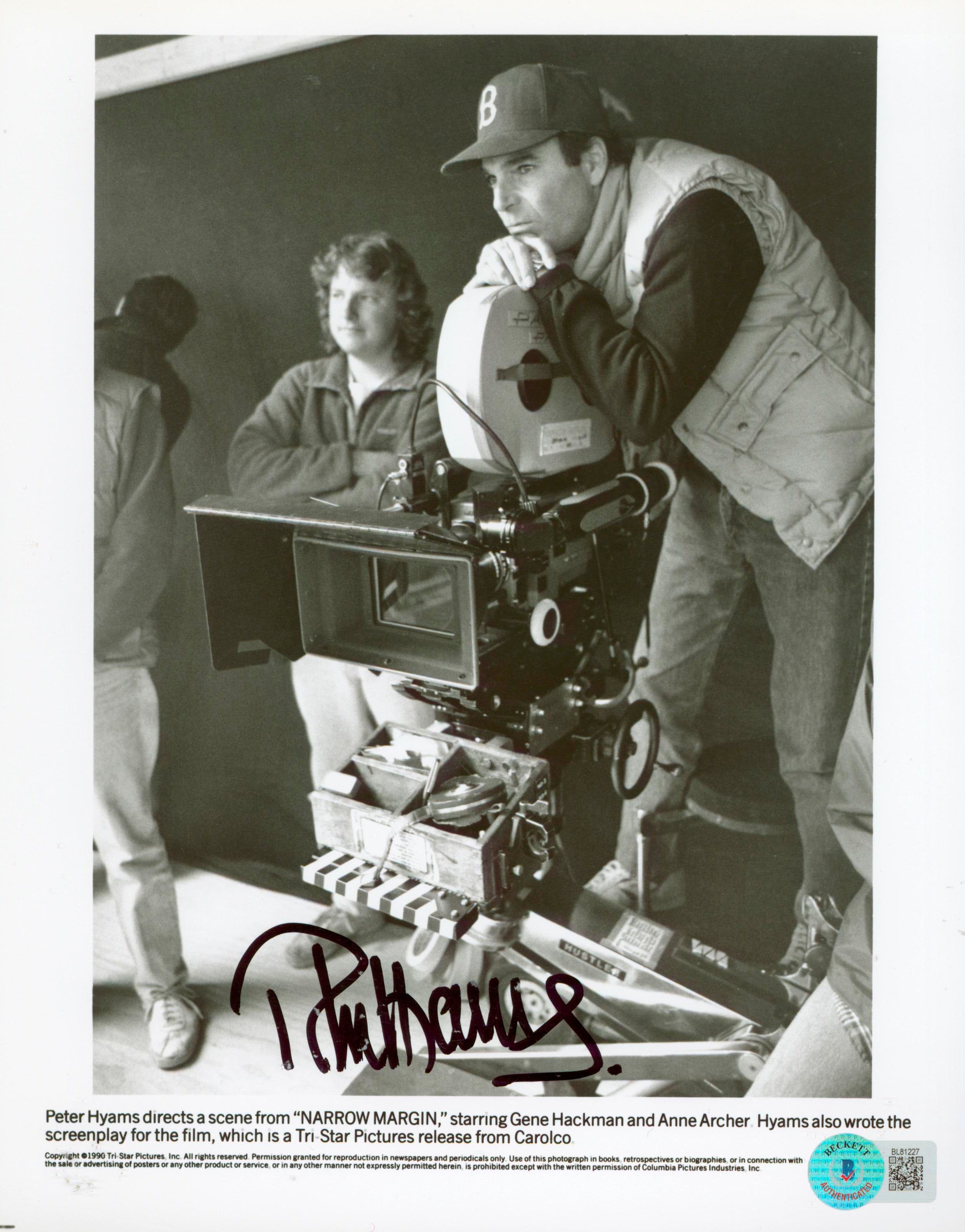 Peter Hyams Narrow Margin Authentic Signed 8x10 Photo Autographed BAS #BL81227