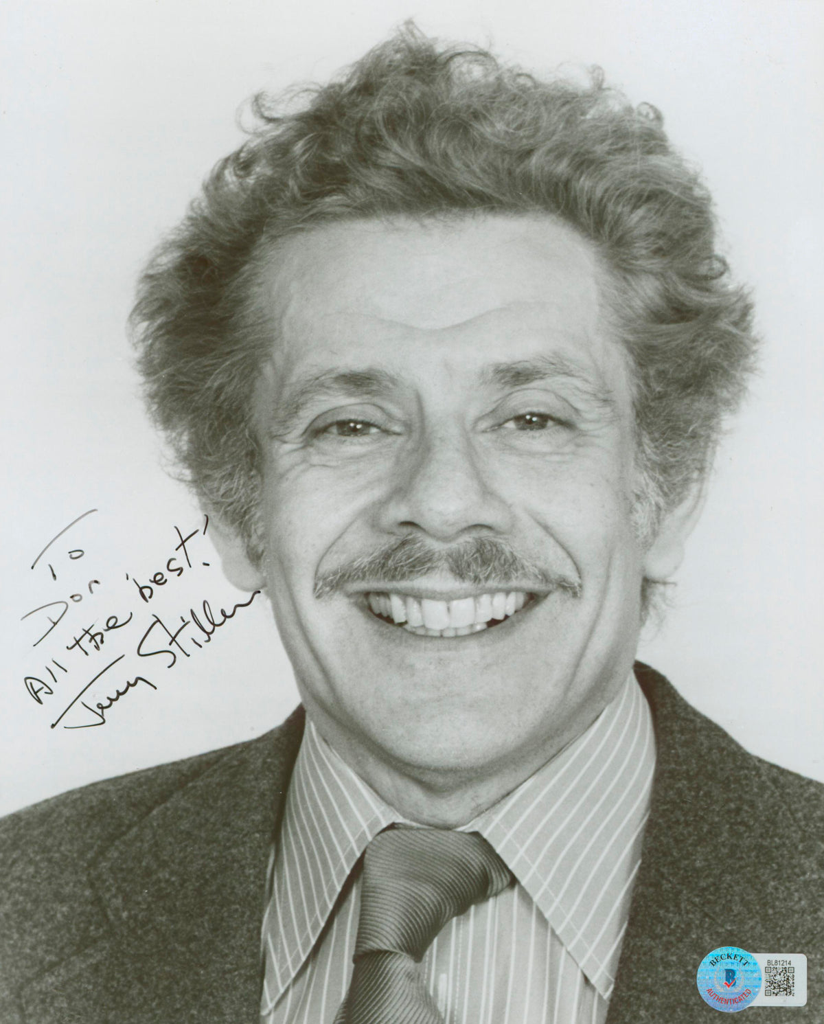 Jerry Stiller The King Of Queens "All The Best" Signed 8x10 Photo BAS #BL81214
