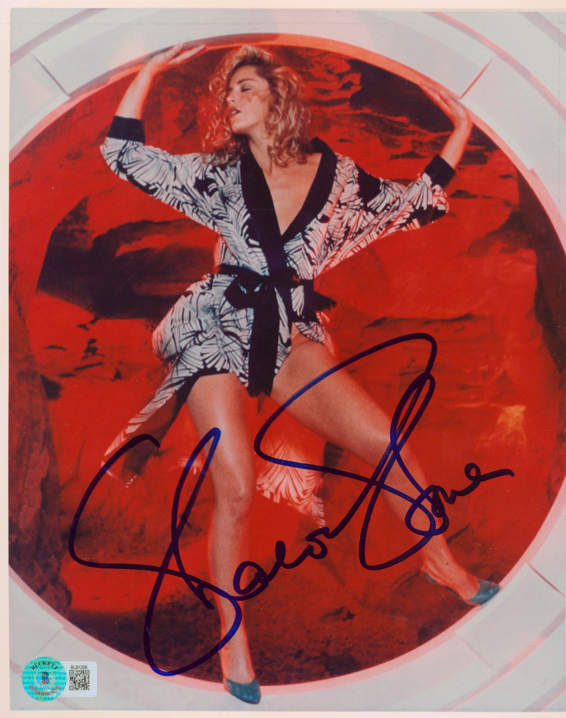 Sharon Stone Total Recall Authentic Signed 8x10 Photo Autographed BAS #BL81209