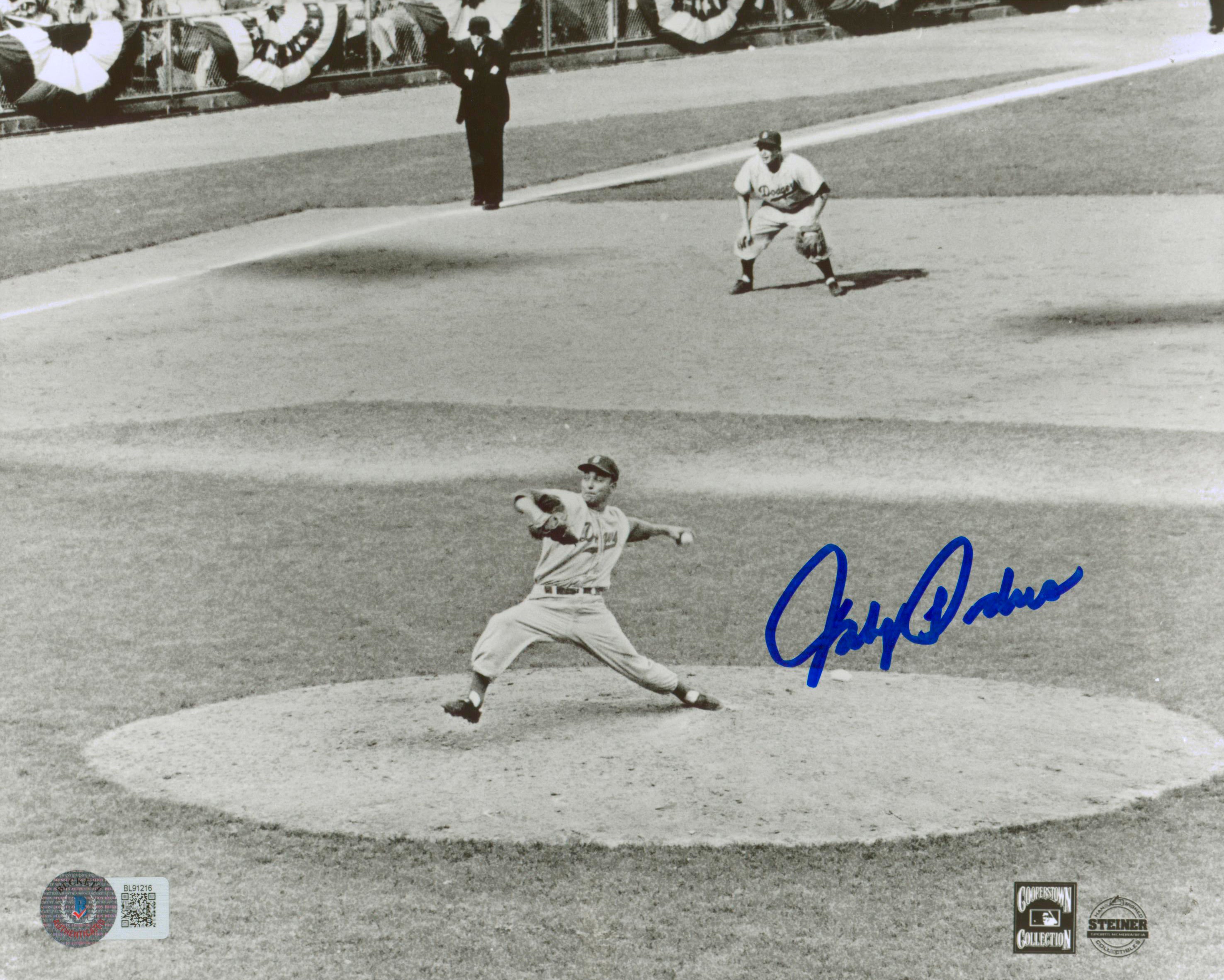 Dodgers Johnny Podres Authentic Signed 8x10 Photo Autographed BAS #BL91216