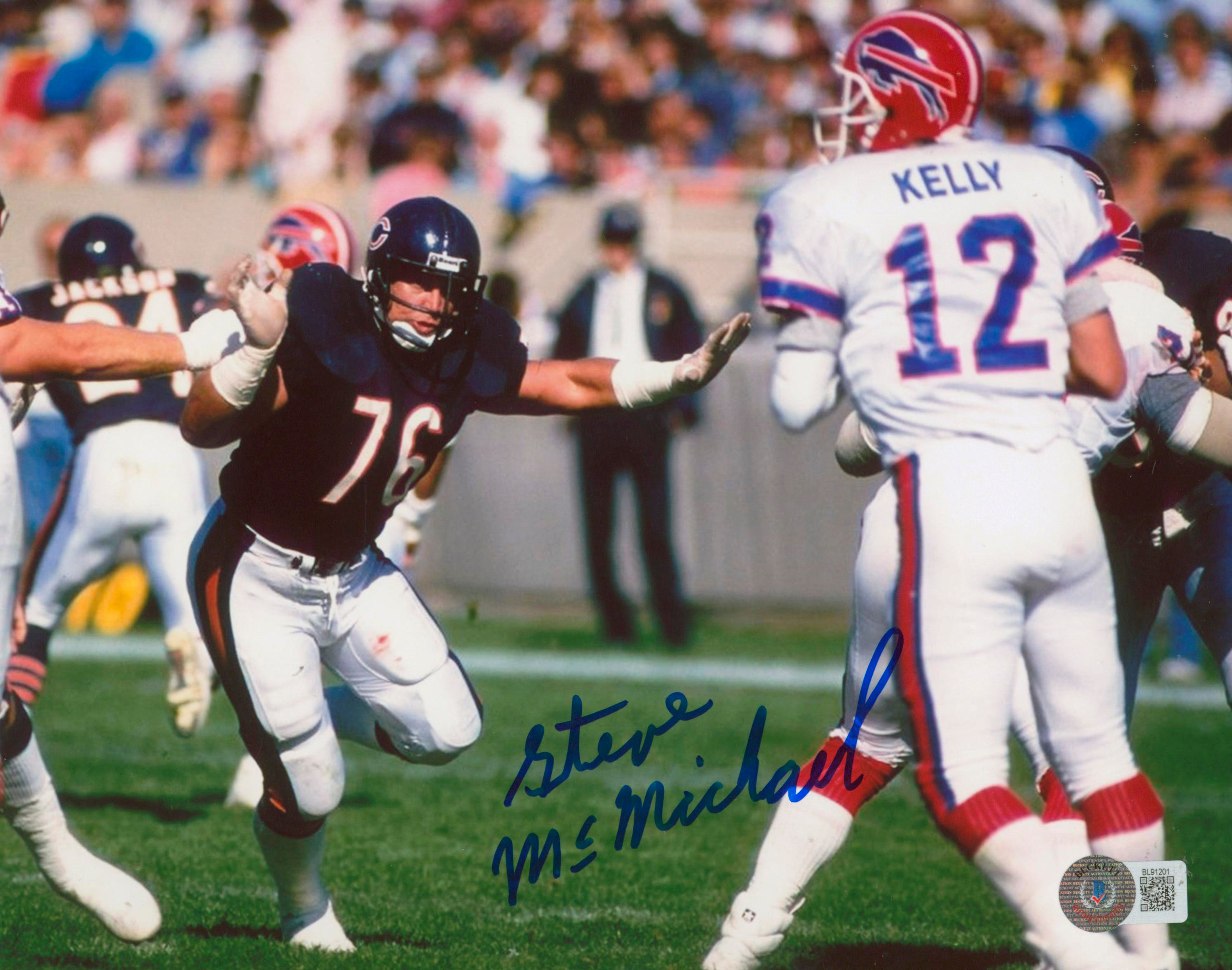 Bears Steve McMichael Authentic Signed 8x10 Photo Autographed BAS #BL91201