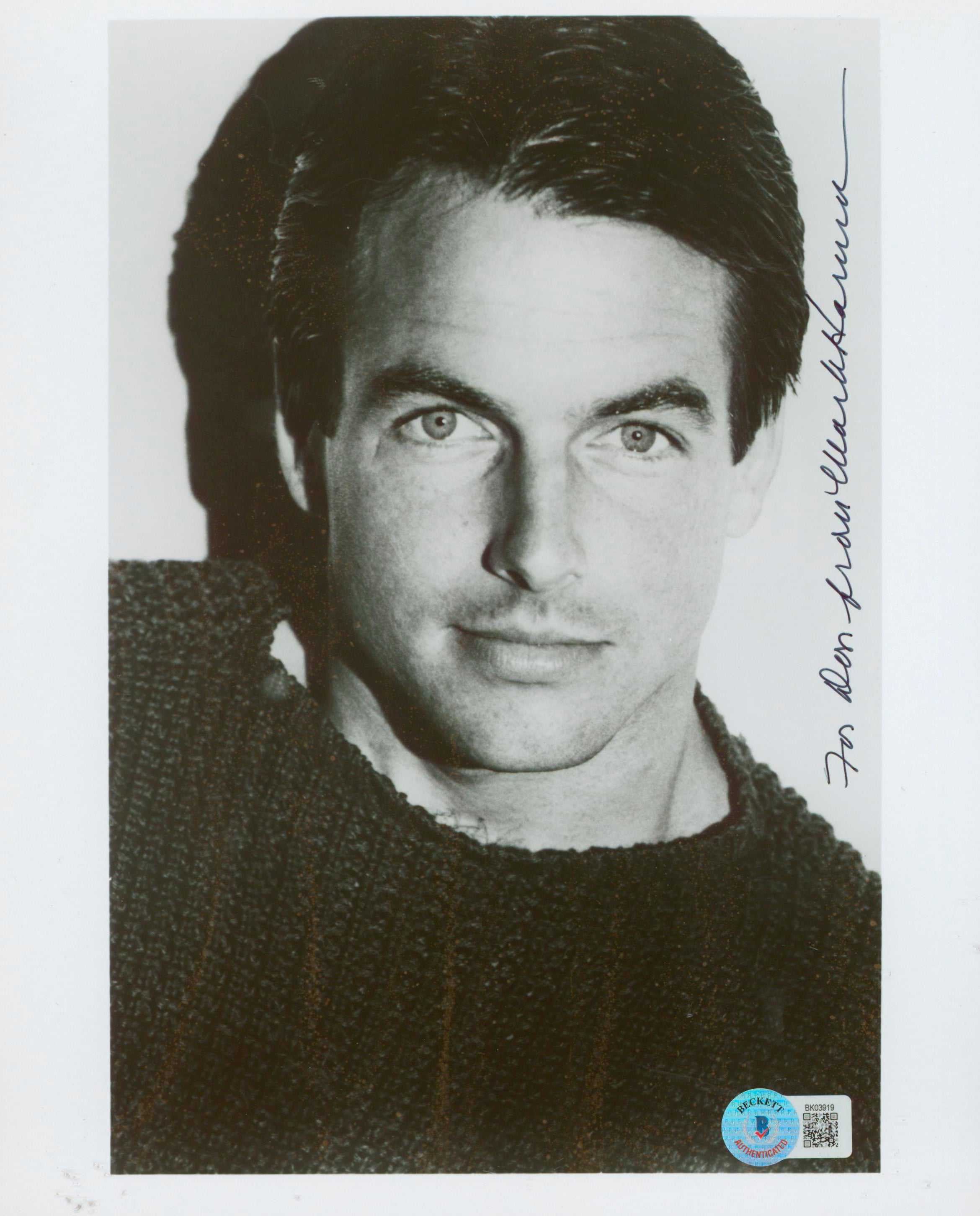 Mark Harmon NCIS "For Don From" Authentic Signed 8x10 Photo BAS #BK03919