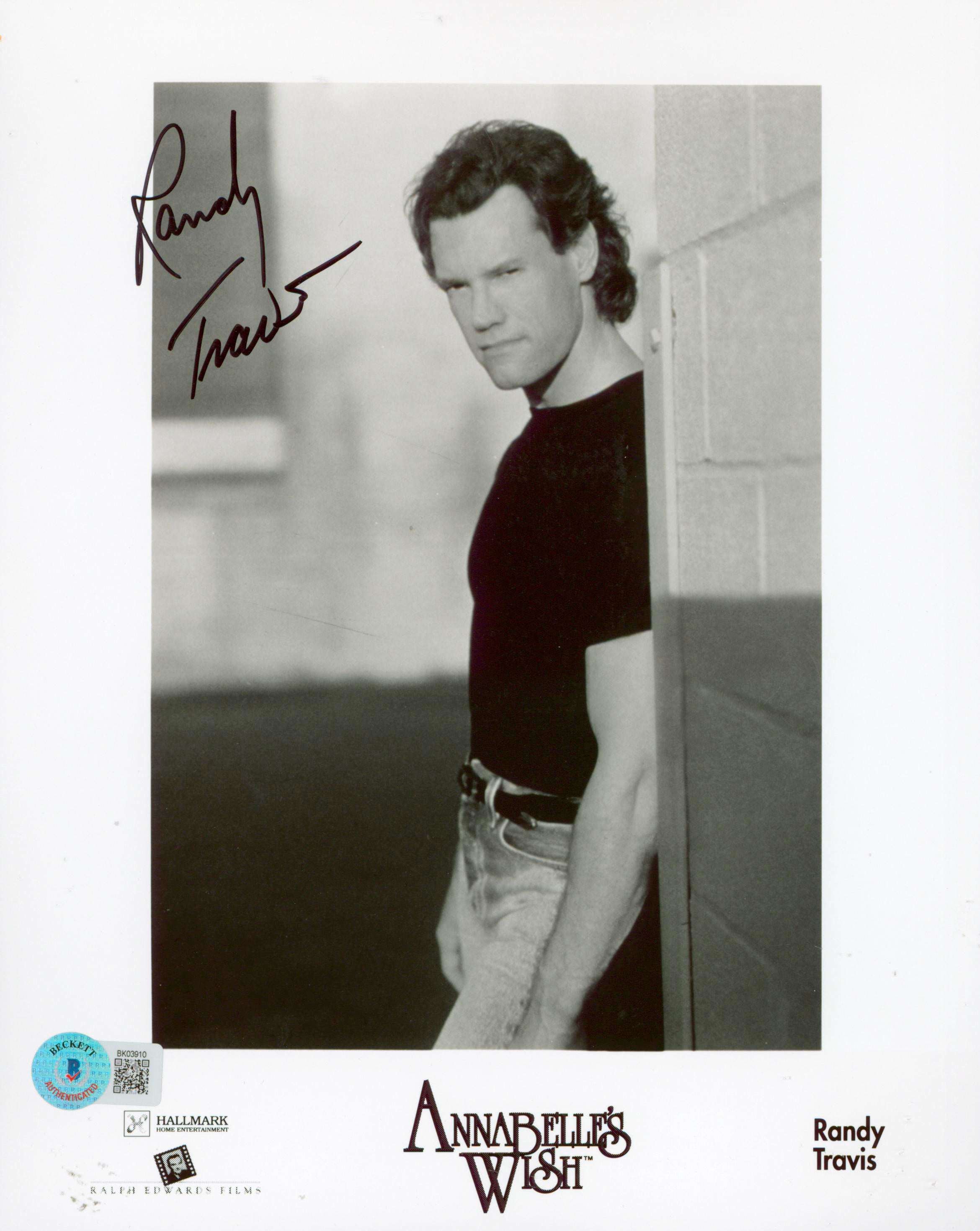 Randy Travis Annabelle's Wish Authentic Signed 8x10 Photo BAS #BK03910
