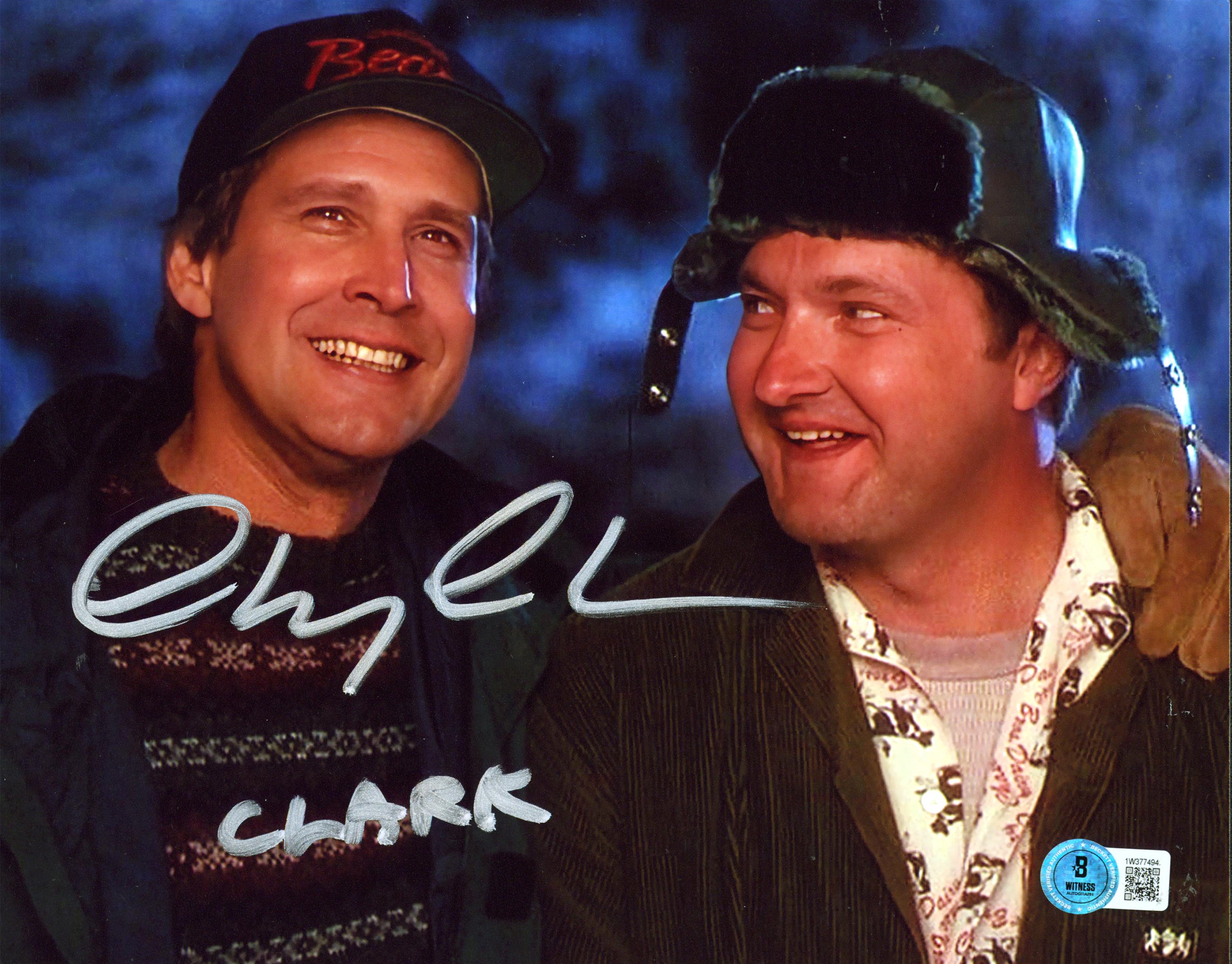 Chevy Chase Christmas Vacation "Clark" Authentic Signed 8x10 Photo BAS Witnessed