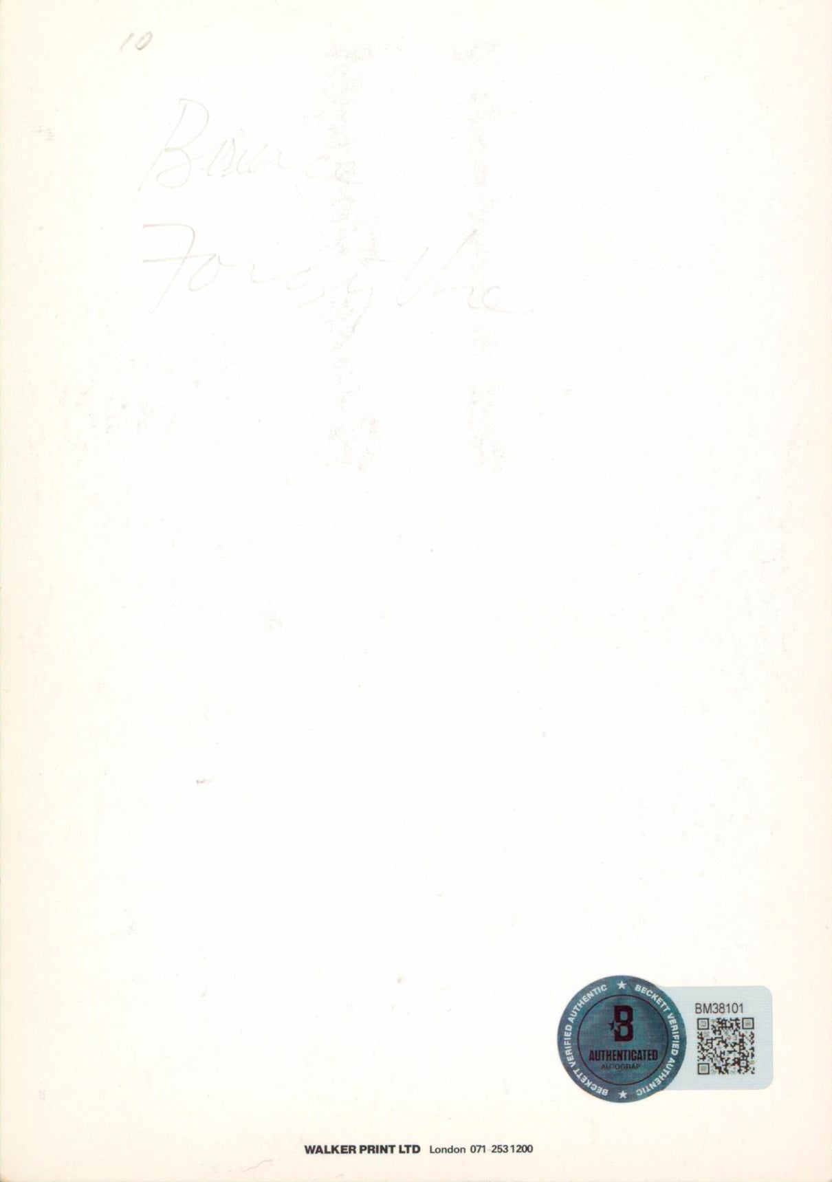 Bruce Forsyth The Generation Game "Do well!" Signed 4x6 Photo BAS #BM38101