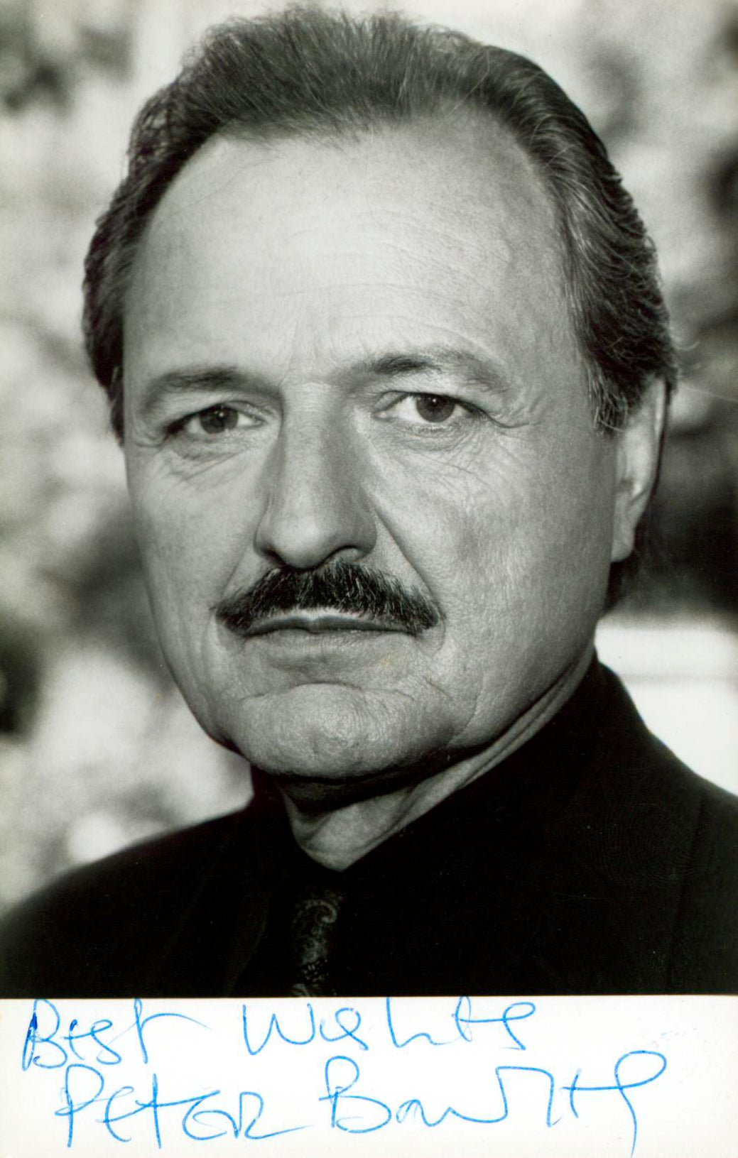 Peter Bowles The Bank Job "Best Wishes" Signed 3.5x5.5 Photo BAS #BM38123