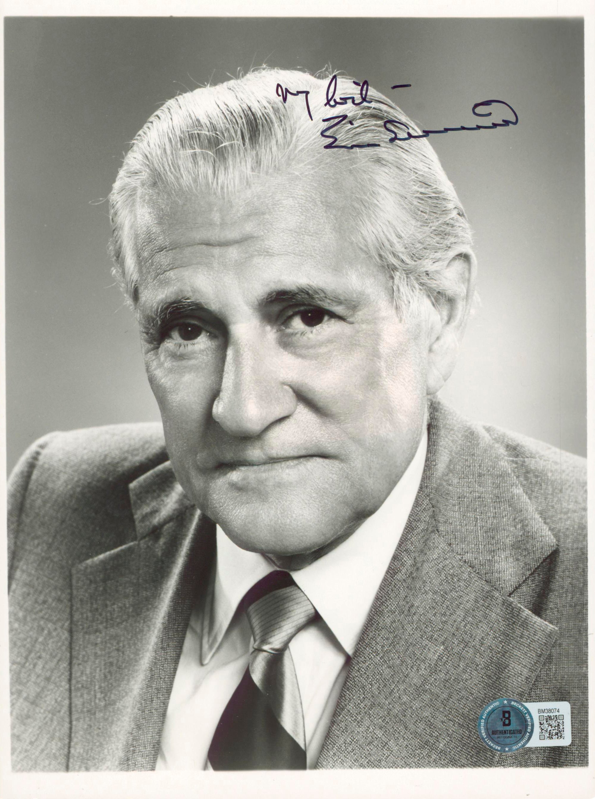 Eric Sevareid Author Authentic Signed 6.5x9 Photo Autographed BAS #BM38074