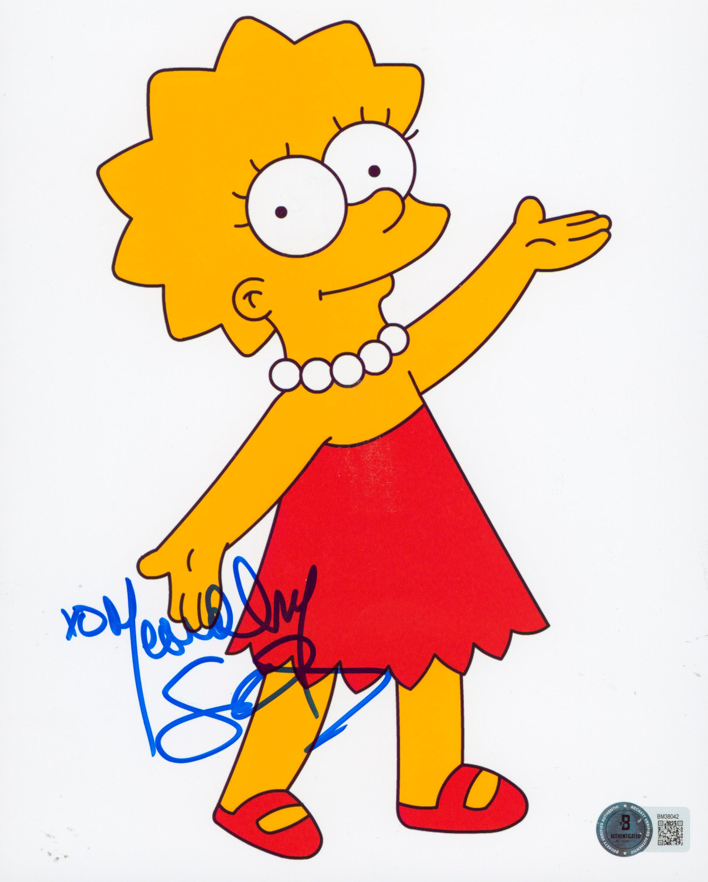 Yeardley Smith The Simpsons Authentic Signed 8x10 Photo Autographed BAS #BM38042