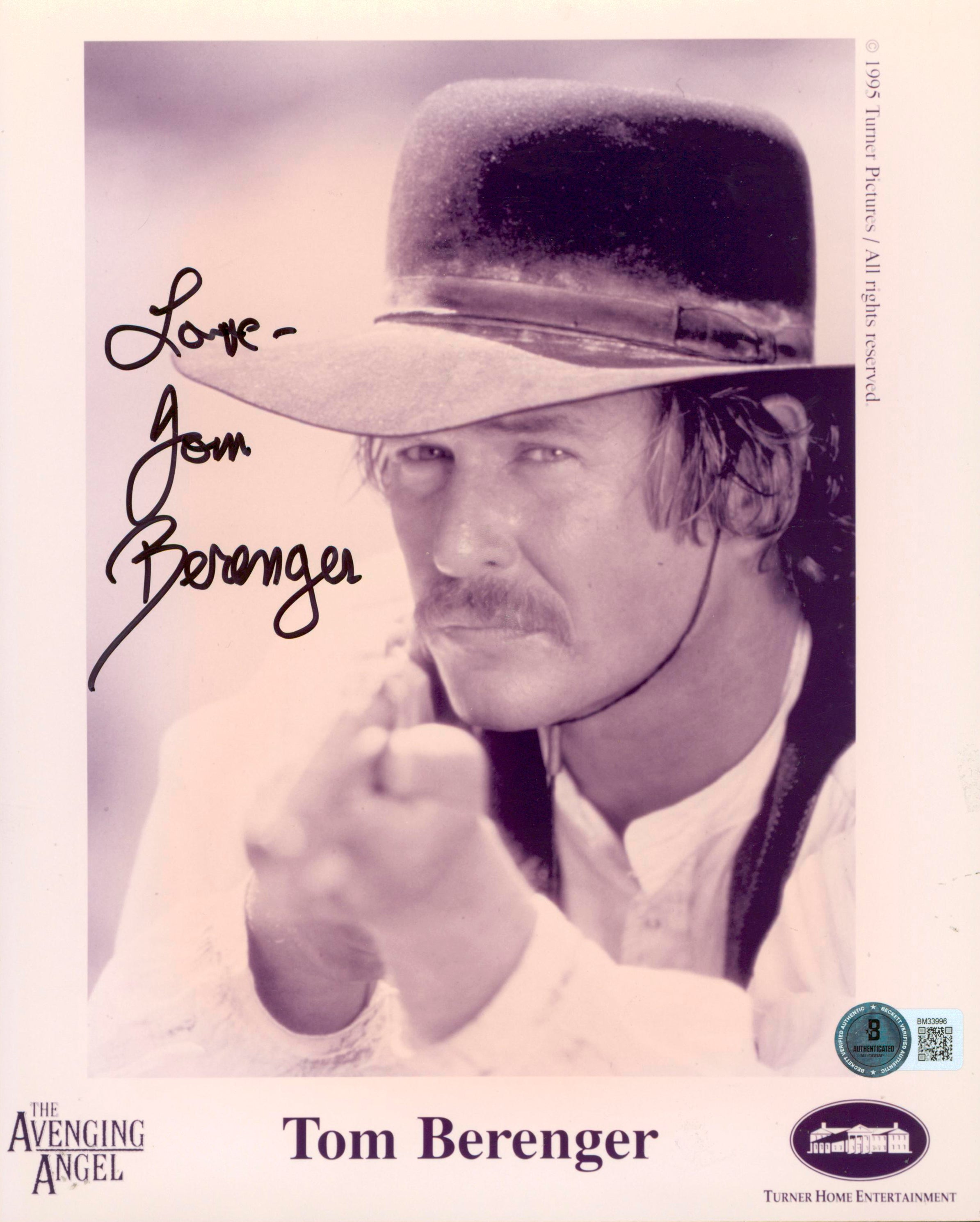 Tom Berenger The Avenging Angel Love Authentic Signed 8x10 Photo BAS #BM33996