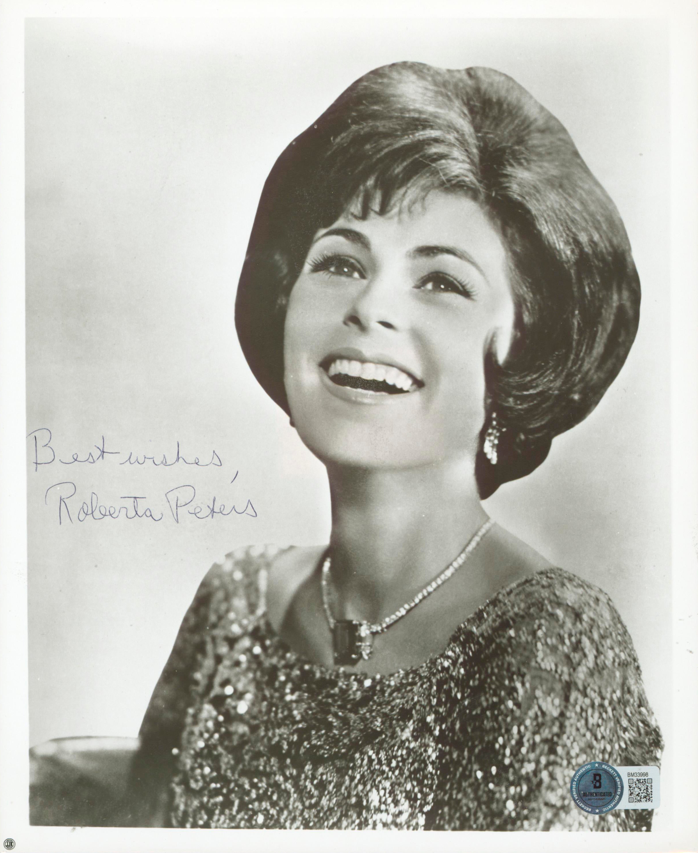Roberta Peters Singer "Best Wishes" Authentic Signed Photo BAS #BM33998