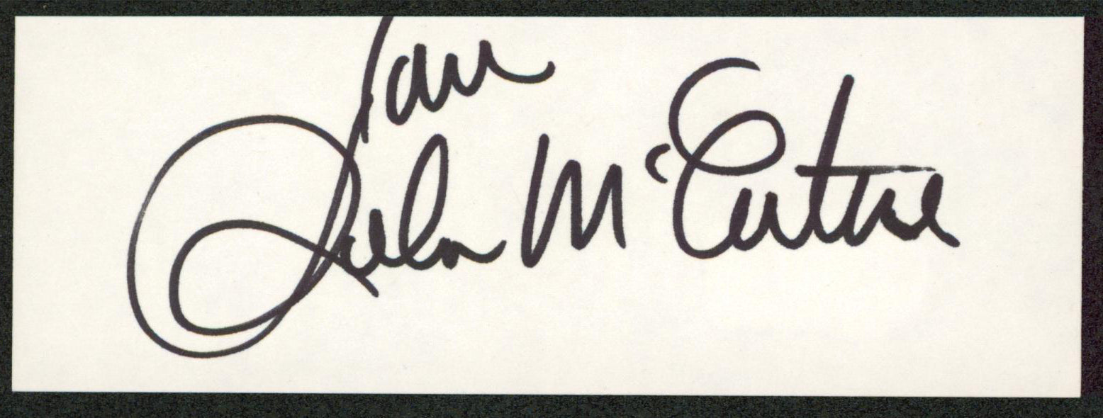 Reba McEntire The Voice Authentic Signed 2x5 Cut Signature BAS #AD70362