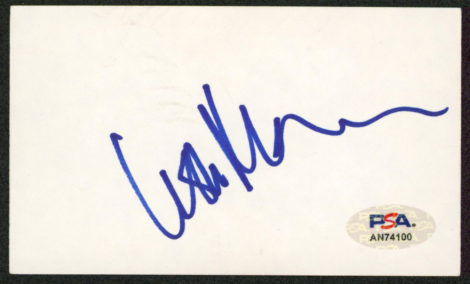 Lisa Marie Presley Singer Signed 3x5 Index Card Autographed PSA/DNA #AN74100