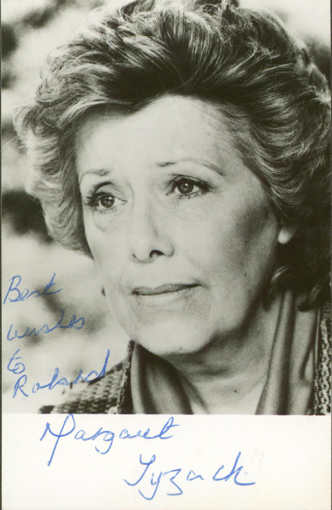 Margaret Tyzack Clockwork Orange "Best Wishes" Signed 3.5x5.5 Photo BAS #BM03257