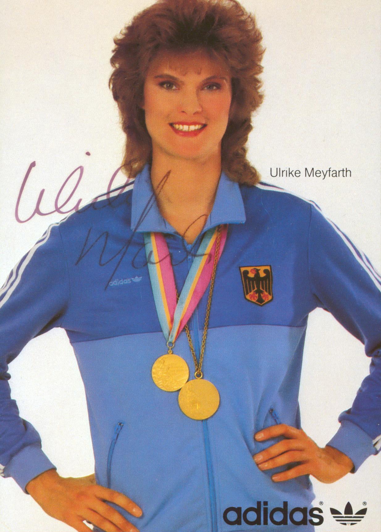 Ulrike Meyfarth Olympian Authentic Signed 4x6 Postcard Autographed BAS #BM03277