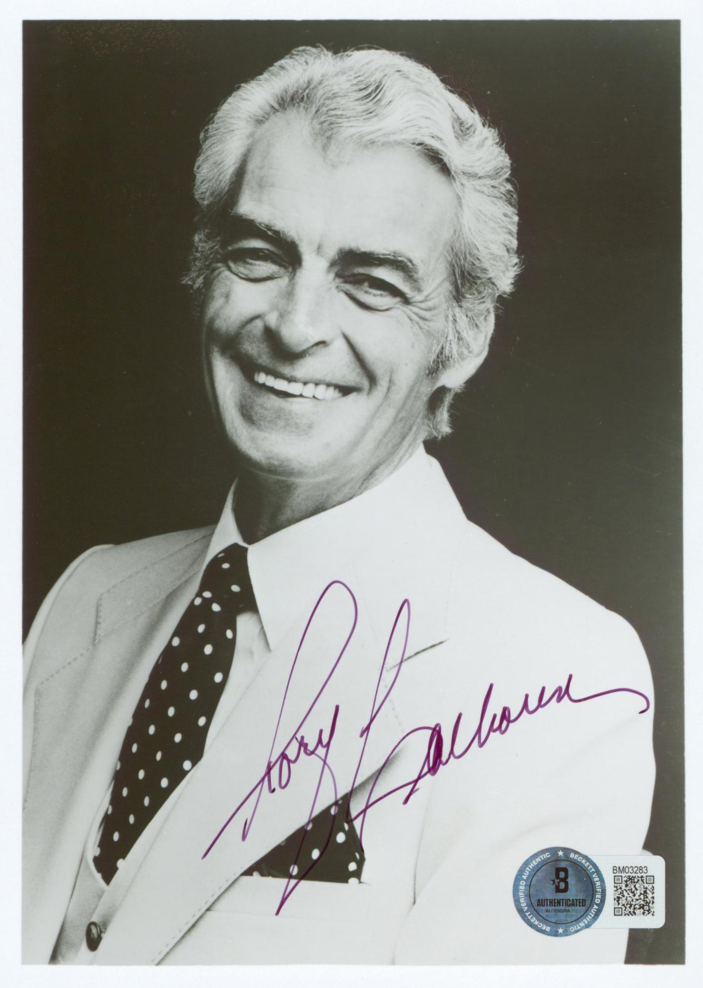 Rory Calhoun Motel Hell Authentic Signed 5x7 Photo Autographed BAS #BM03283