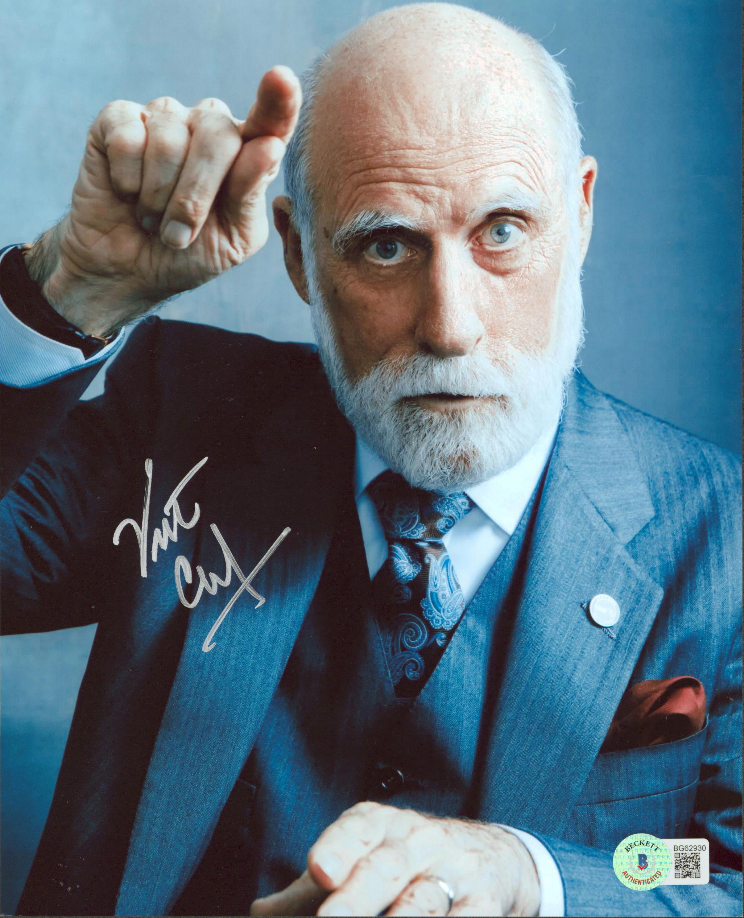 Vint Cerf Internet Founder Authentic Signed 8x10 Photo Autographed BAS #BG62930