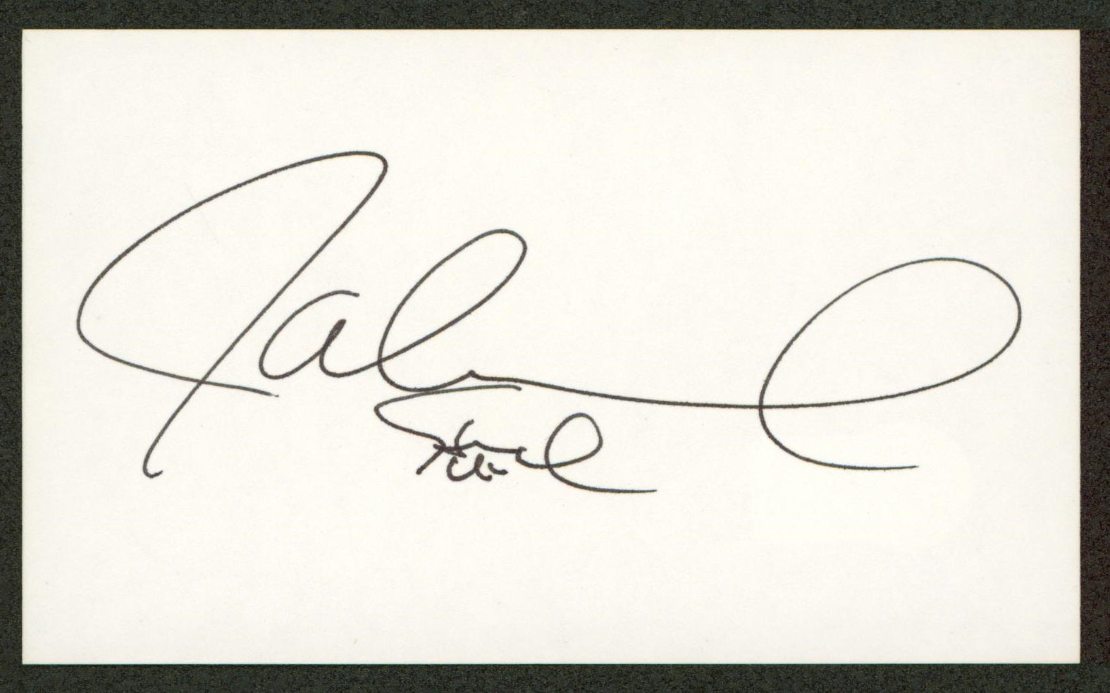 Jaleel White Family Matters Authentic Signed 3x5 Index Card BAS #BN06336