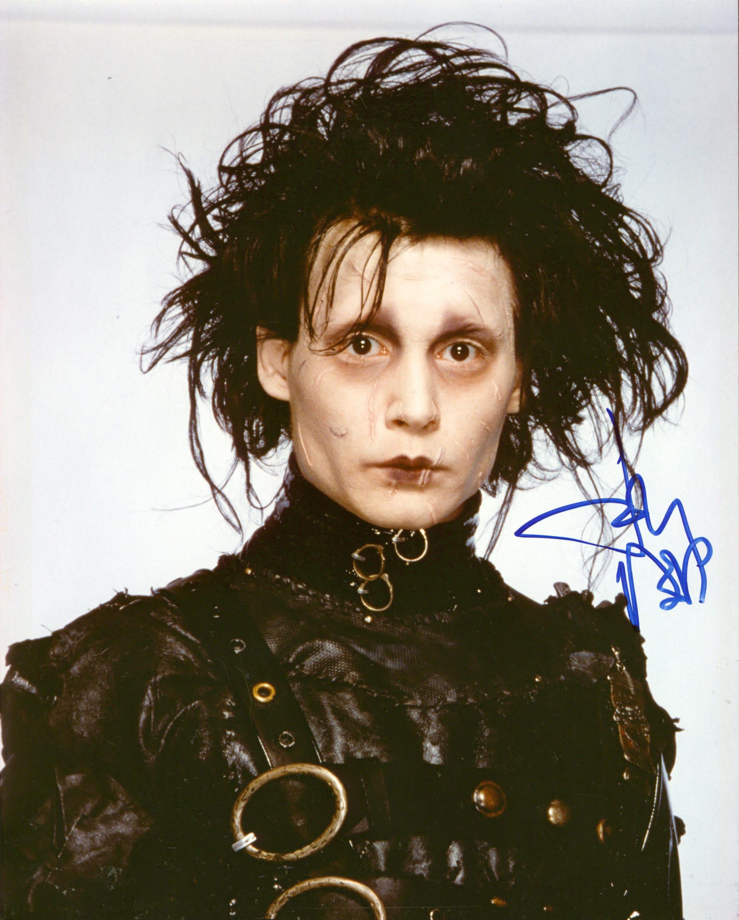 Johnny Depp Edward Scissorhands Authentic Signed 8x10 Photo BAS #AD64453