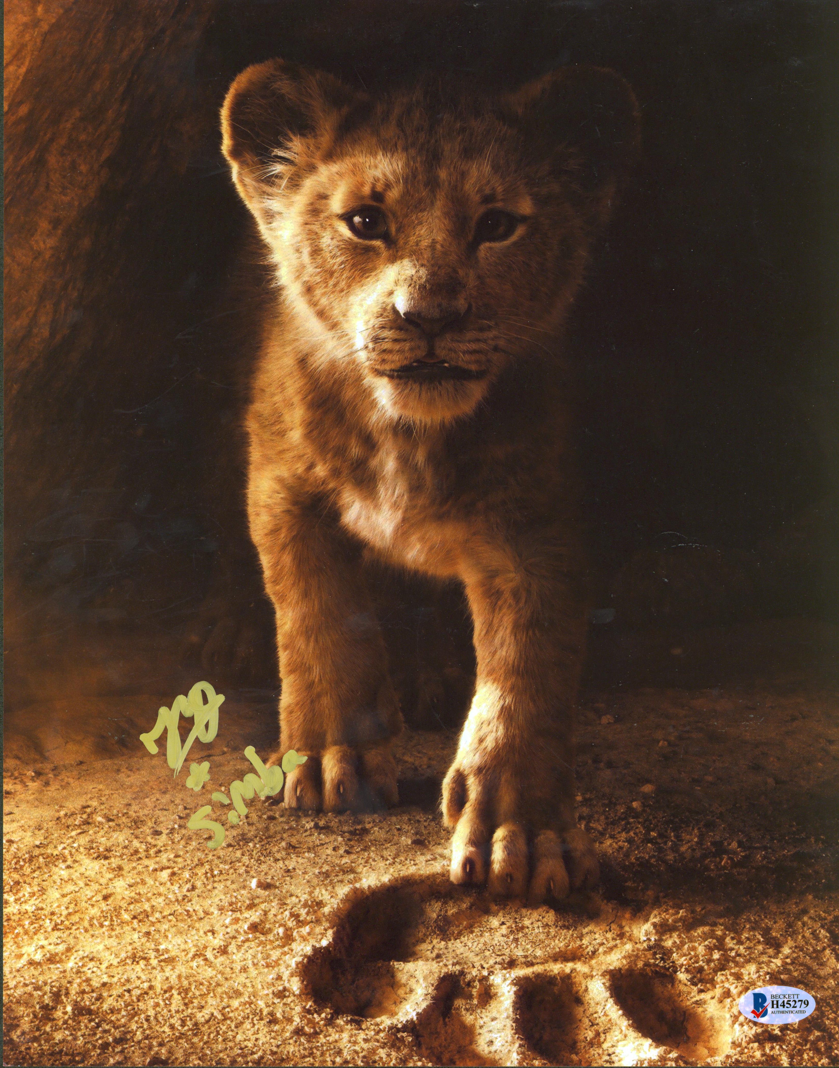 JD McCrary The Lion King "Simba "Authentic Signed 11x14 Photo BAS #H45279