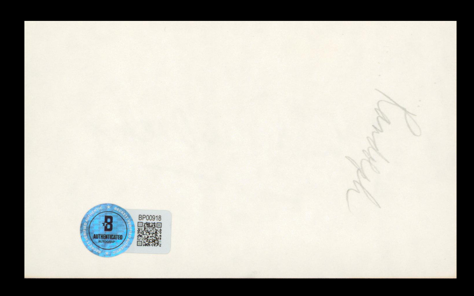 John Randolph Seconds Authentic Signed 3x5 Index Card Autographed BAS #BP00918