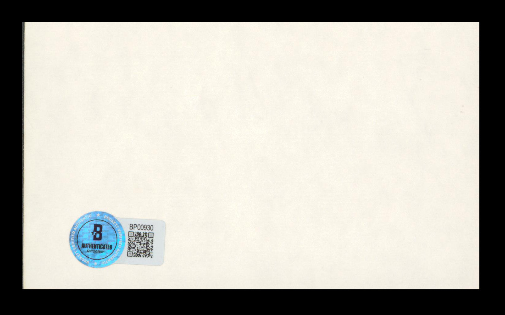 Hank Worden The Lone Ranger Authentic Signed 3x5 Index Card BAS #BP00930