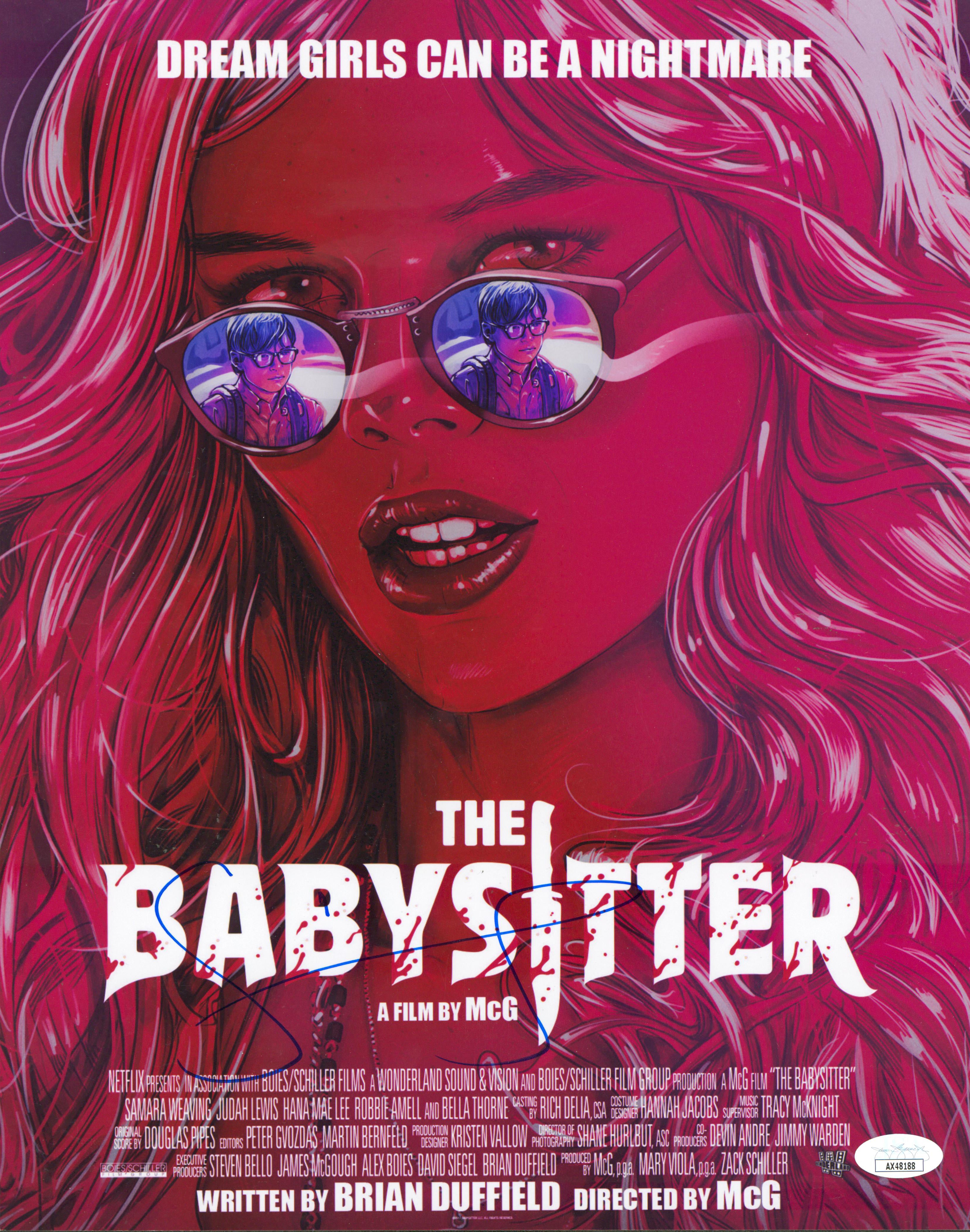 Samara Weaving The Babysitter Authentic Signed 11x14 Photo JSA #AX48188