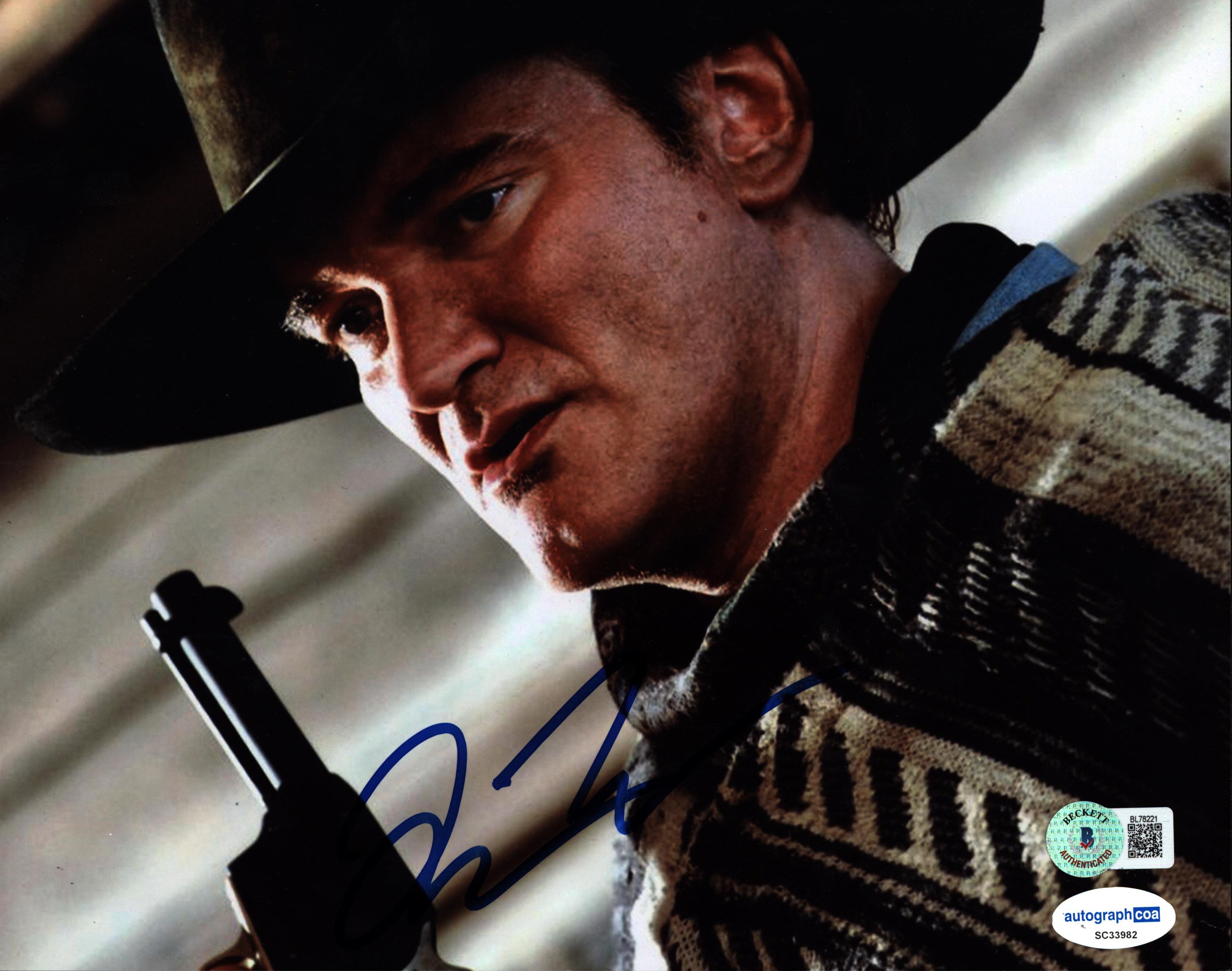 Quentin Tarantino Django Unchained Authentic Signed 8x10 Photo BAS #BL78221