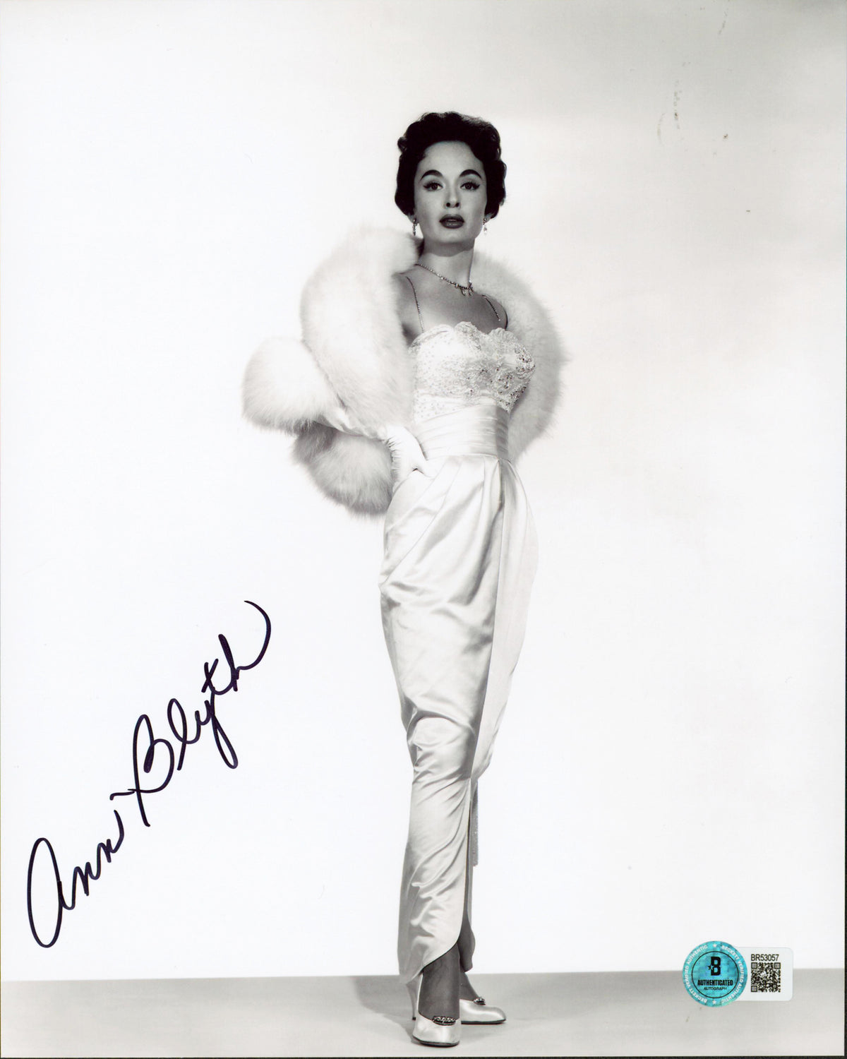 Ann Blythe Mildred Pierce Authentic Signed 8x10 Vertical Photo Autographed BAS 7
