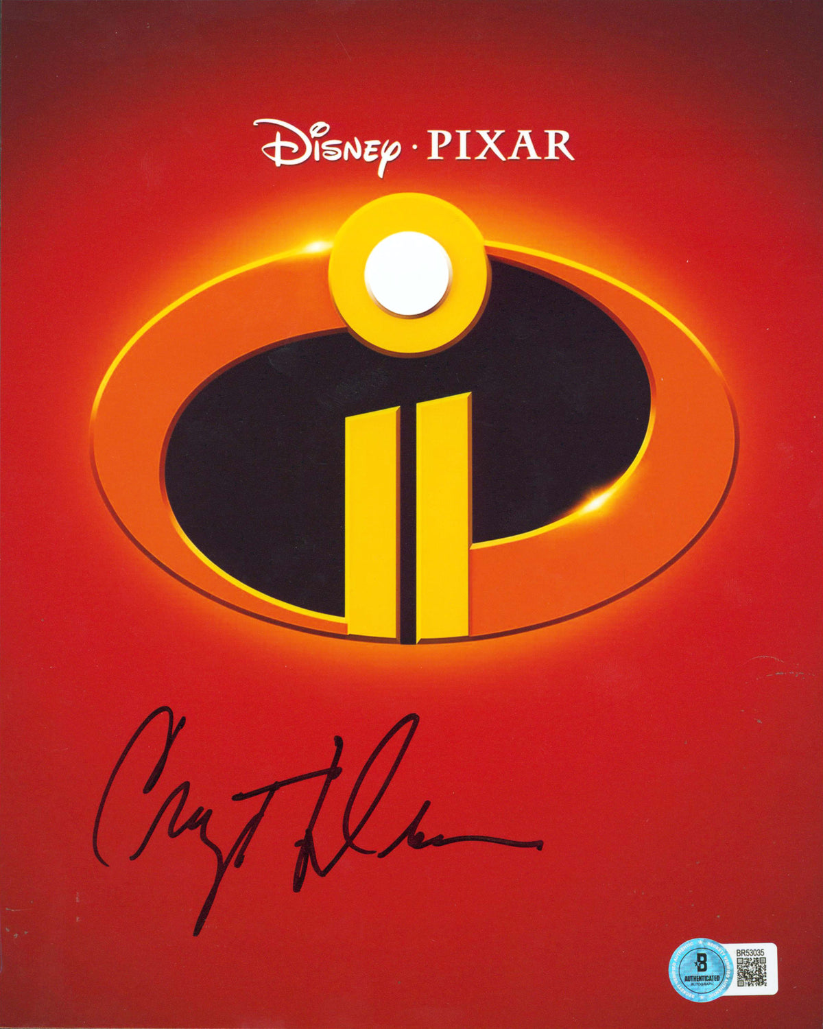 Craig T. Nelson The Incredibles 2 Authentic Signed 8x10 Vertical Photo BAS 6