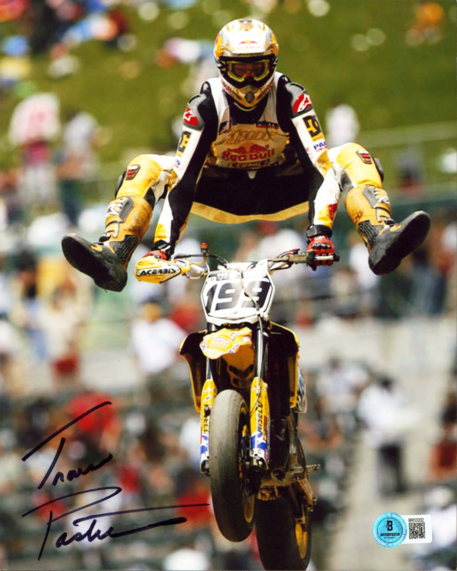 Travis Pastrana Authentic Signed 8x10 Vertical Photo BAS #BR53202