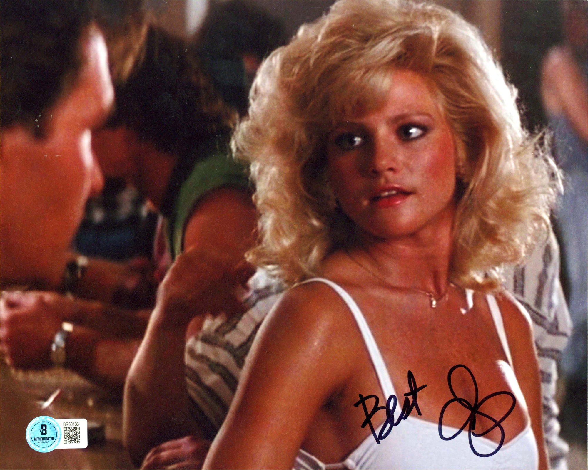 Julie Michaels Road House "Best" Authentic Signed 8x10 Photo BAS #BR53136