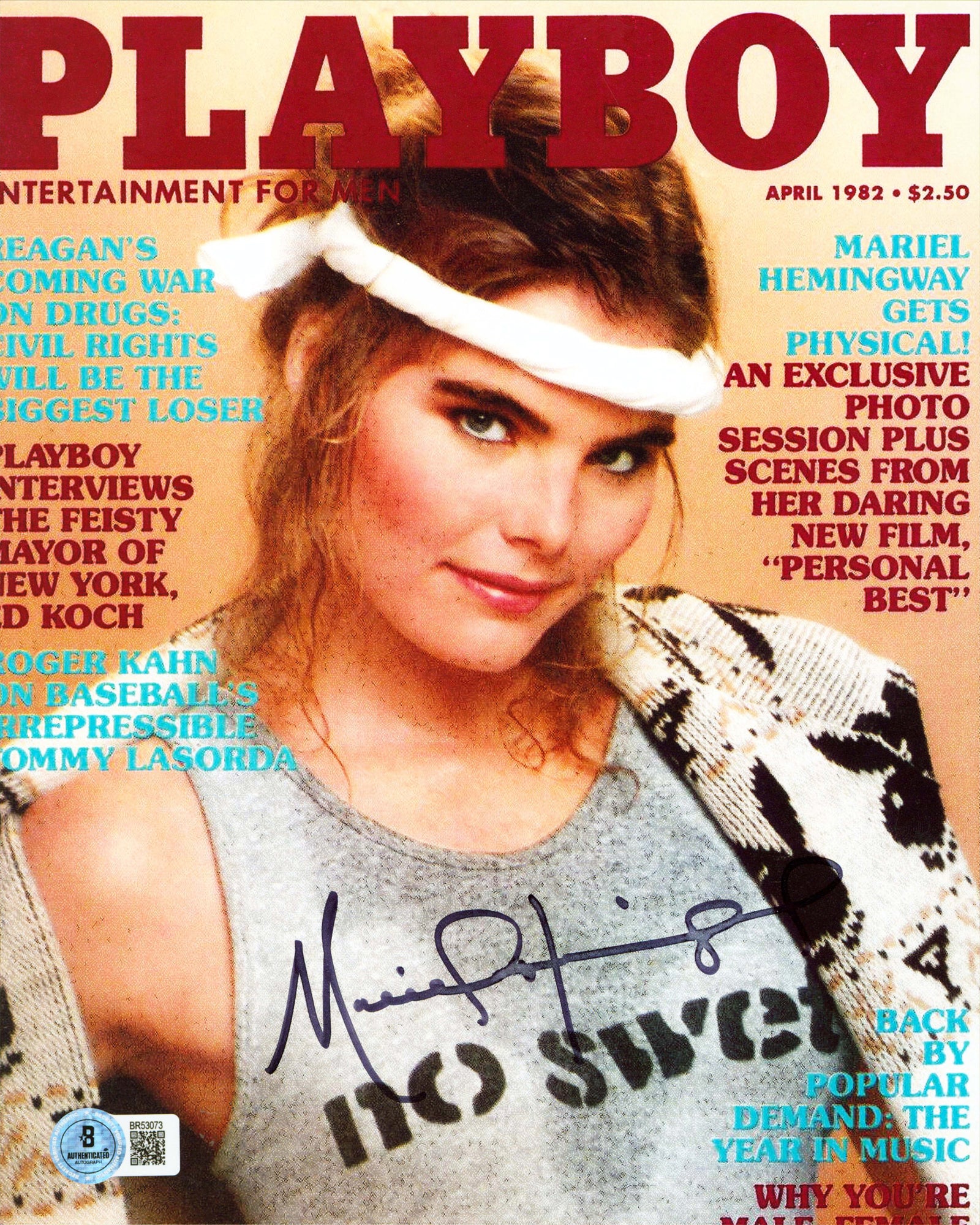 Mariel Hemingway Playboy Authentic Signed 8x10 Vertical Photo BAS #BR53073