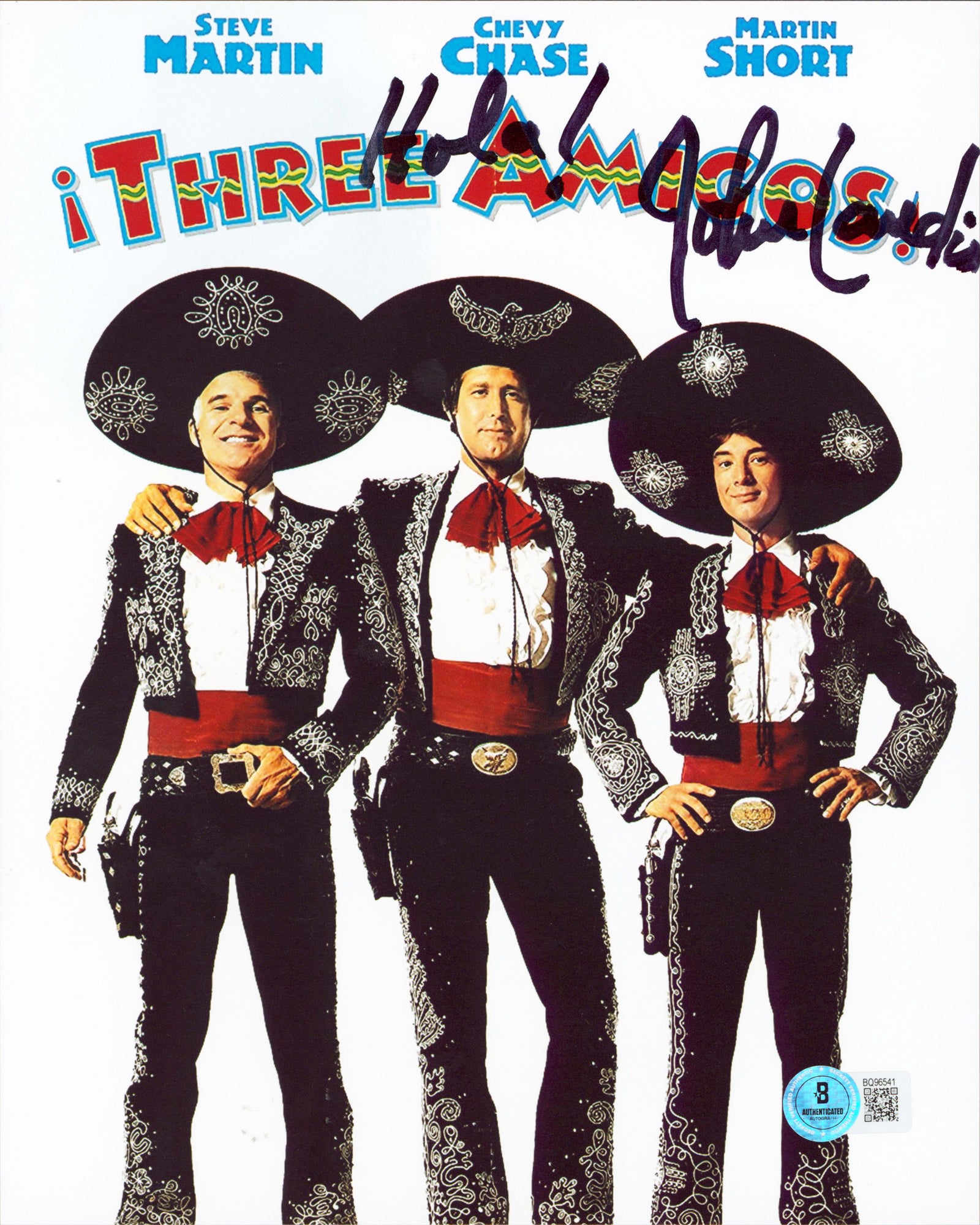 John Landis Three Amigos! "Hola!" Signed 8x10 Vertical Photo BAS #BQ96541
