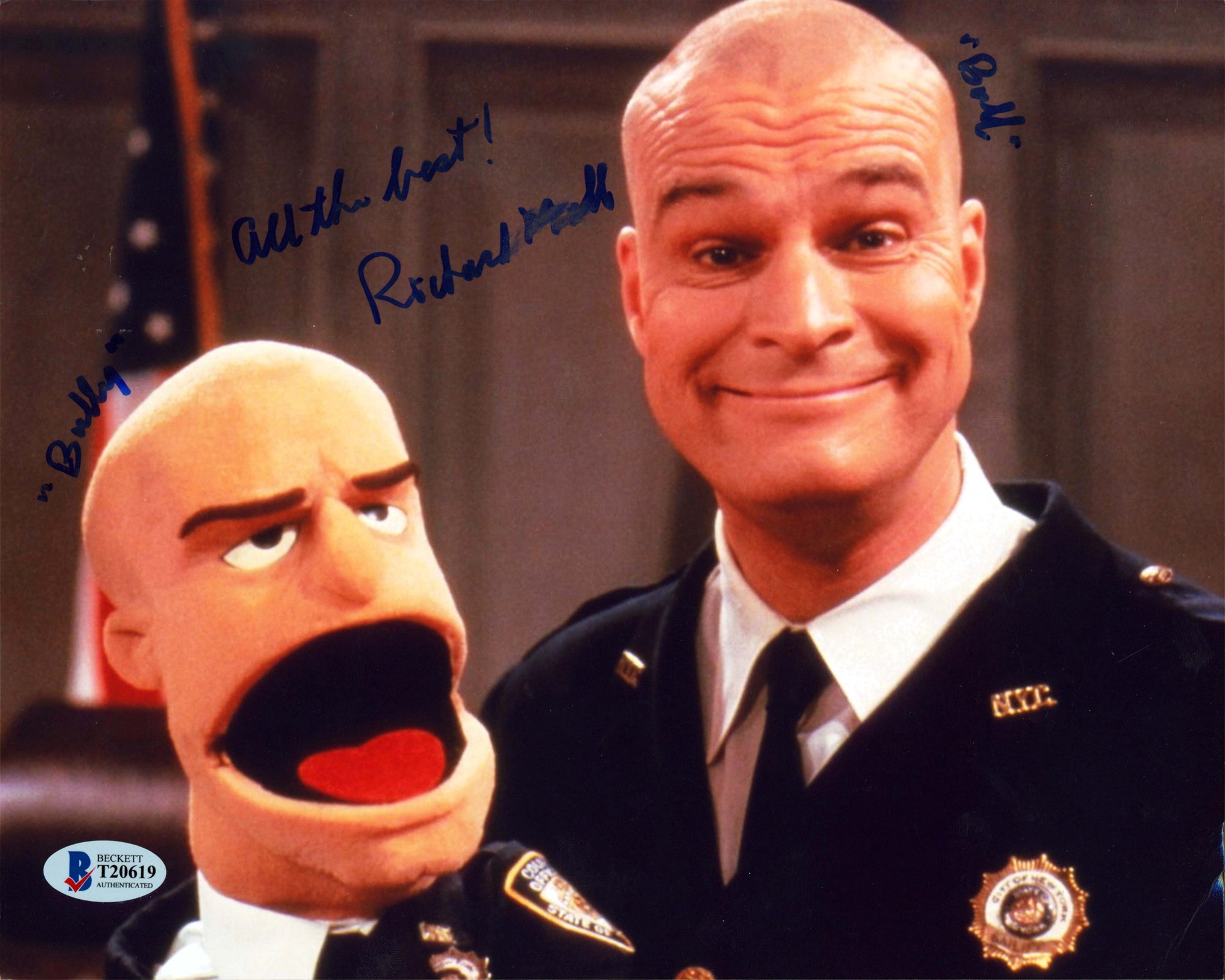 Richard Moll Night Court "All The Best! Bully" Signed 8x10 Photo BAS #T20619
