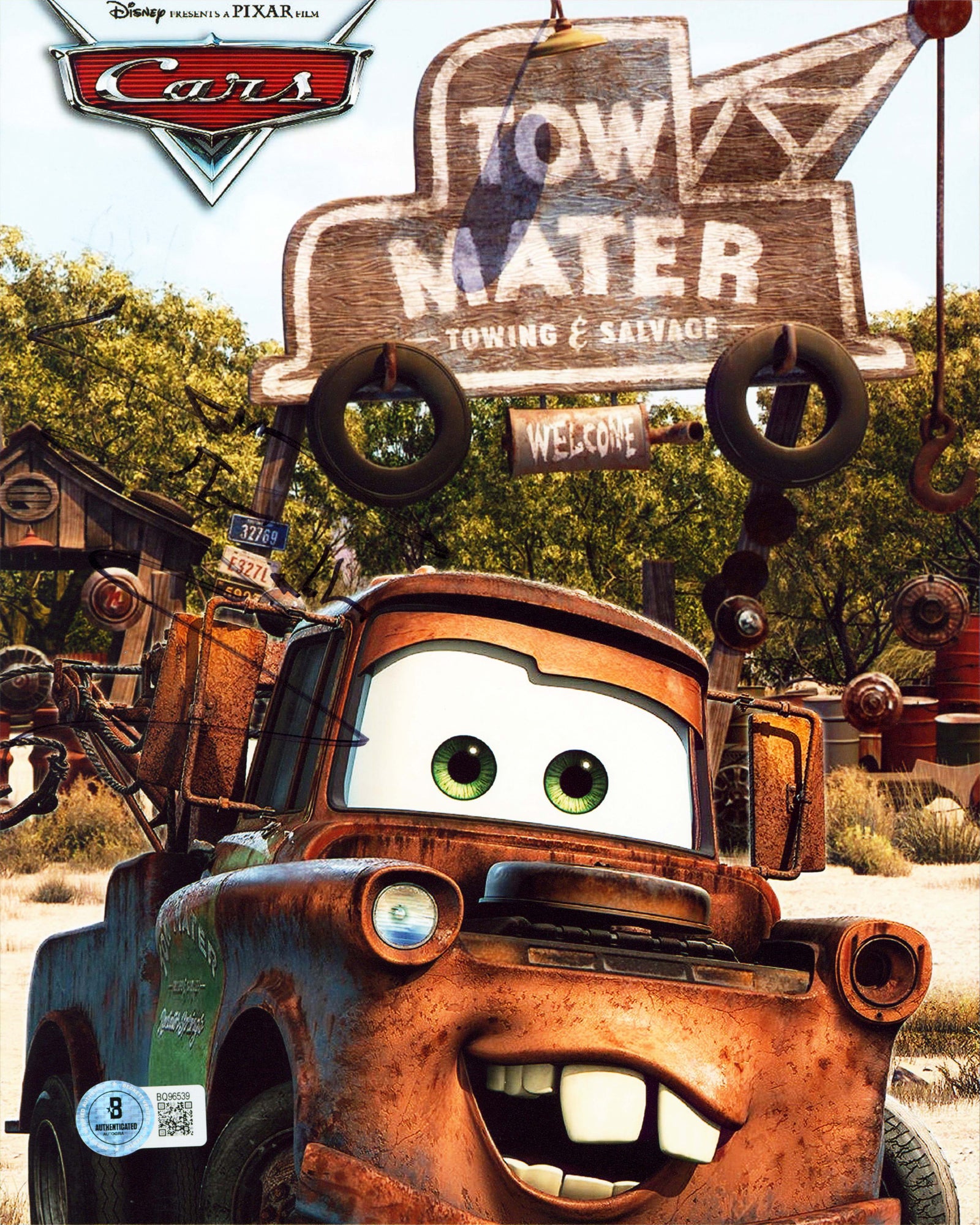 Larry The Cable Guy Cars Authentic Signed 8x10 Vertical Photo BAS #BQ96539