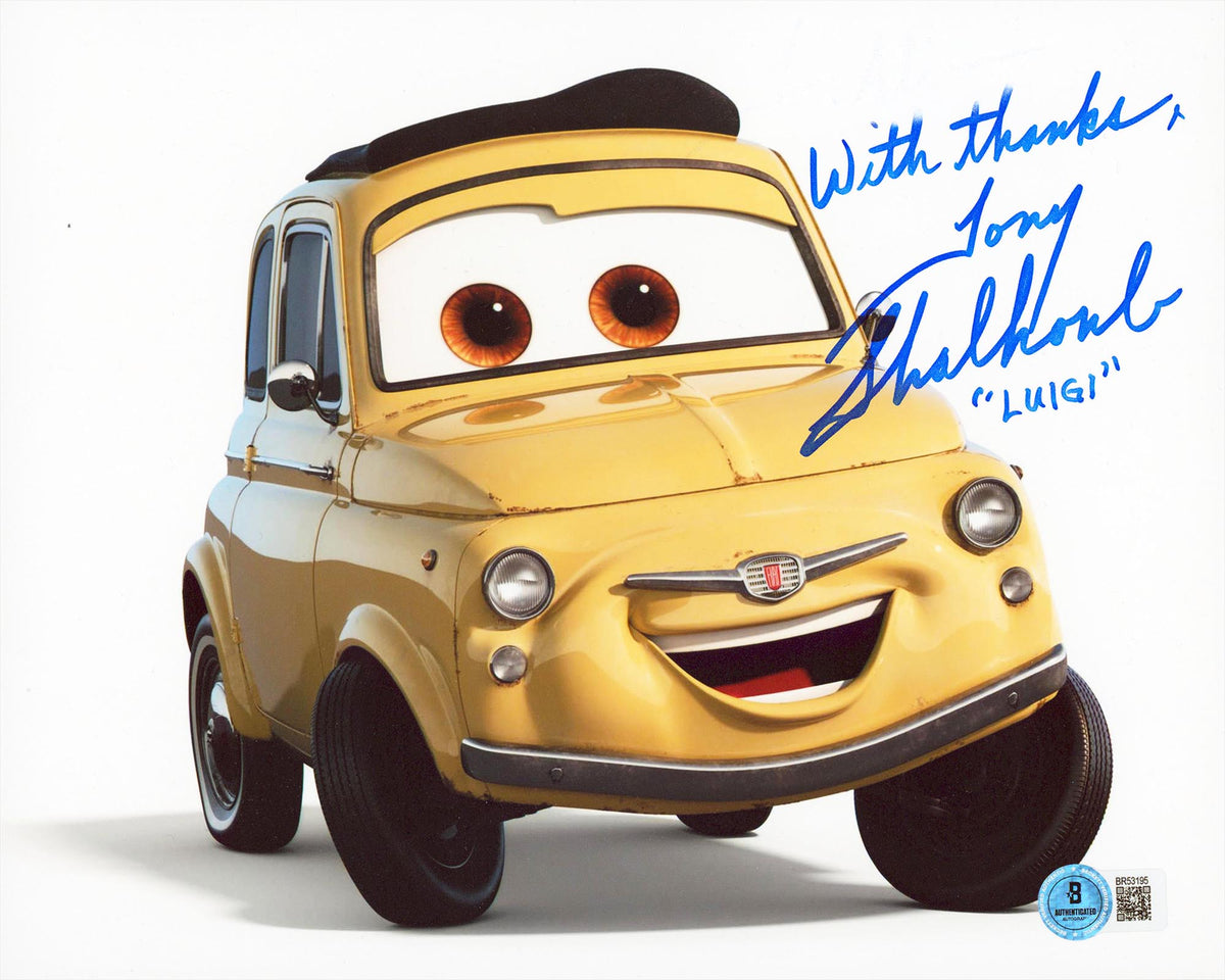 Tony Shalhoub Cars "With Thanks Luigi" Authentic Signed 8x10 Photo BAS #BR53195