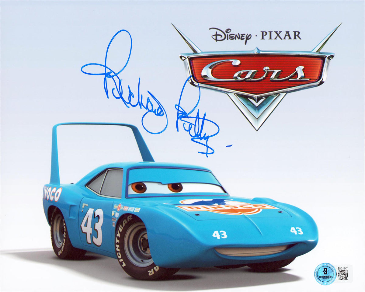 Richard Petty Cars Authentic Signed 8x10 Horizontal Photo BAS #BN31147