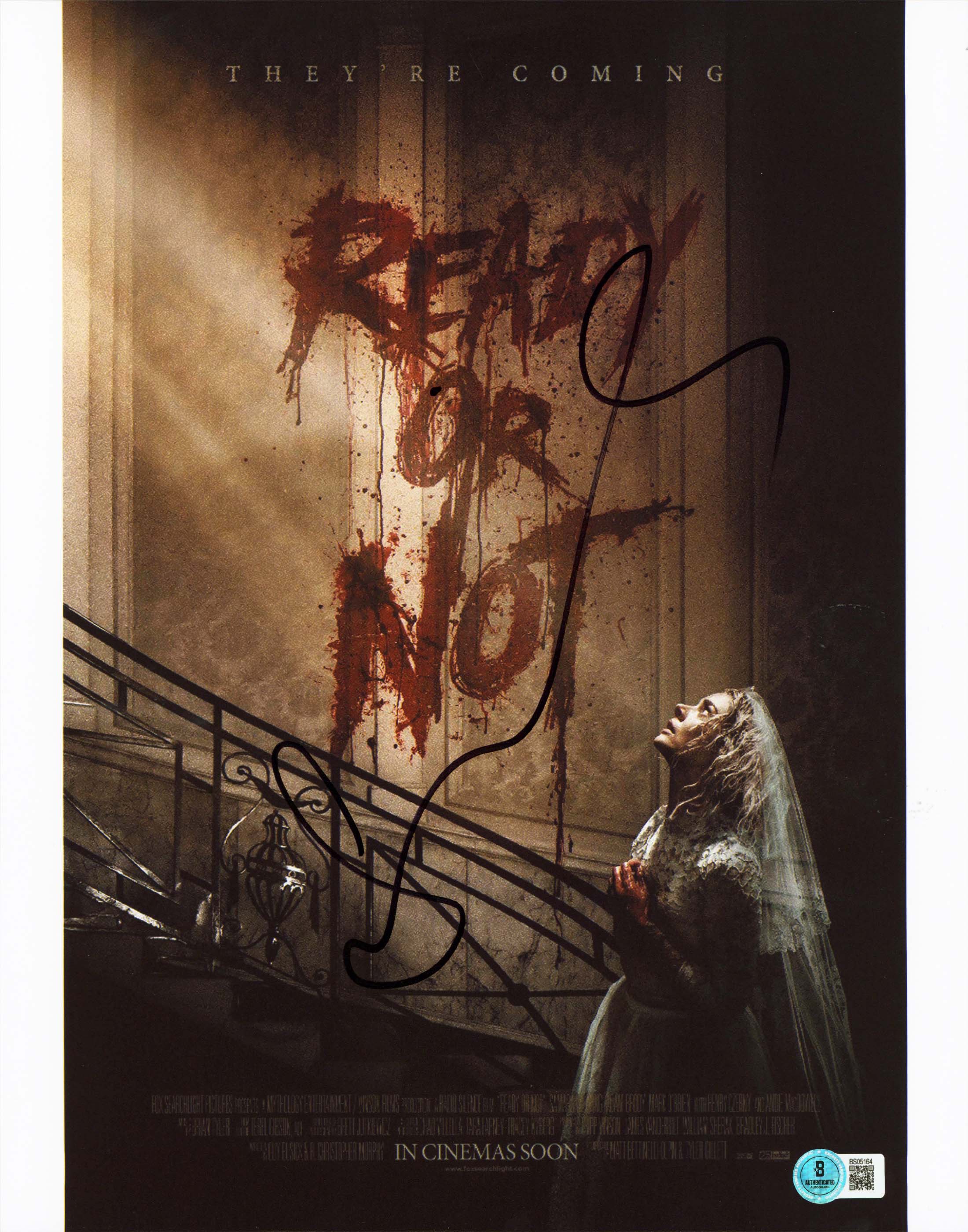 Samara Weaving Ready or Not Authentic Signed 11x14 Vertical Photo BAS #BS05164