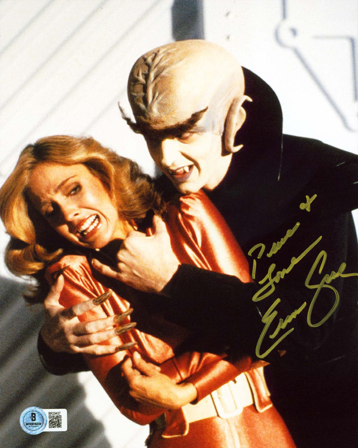 Erin Gray Buck Rogers 25th Century "Peace & Love" Signed 8x10 Photo BAS #BR29437