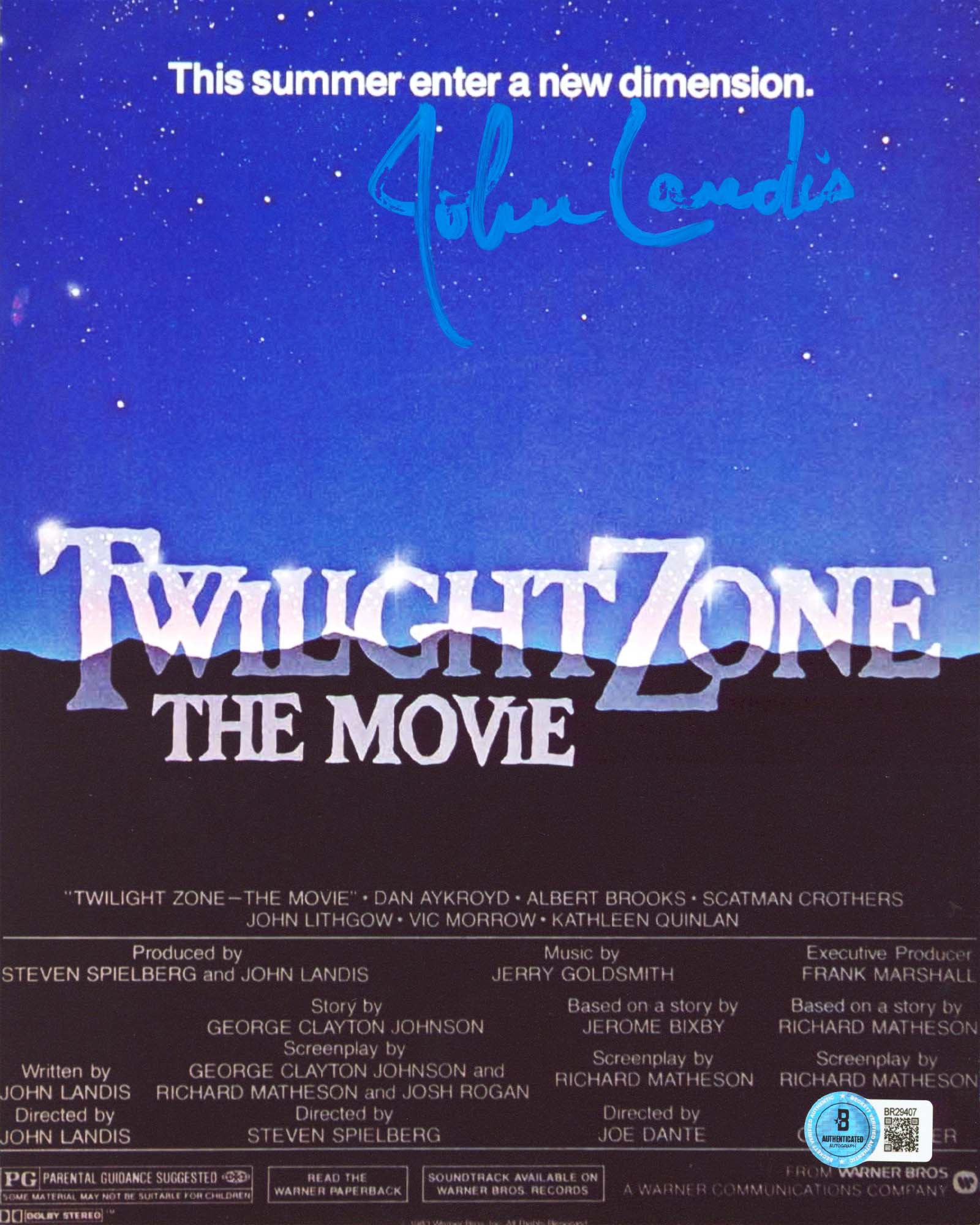 John Landis The Twilight Zone Authentic Signed 8x10 Vertical Photo BAS #BR29407