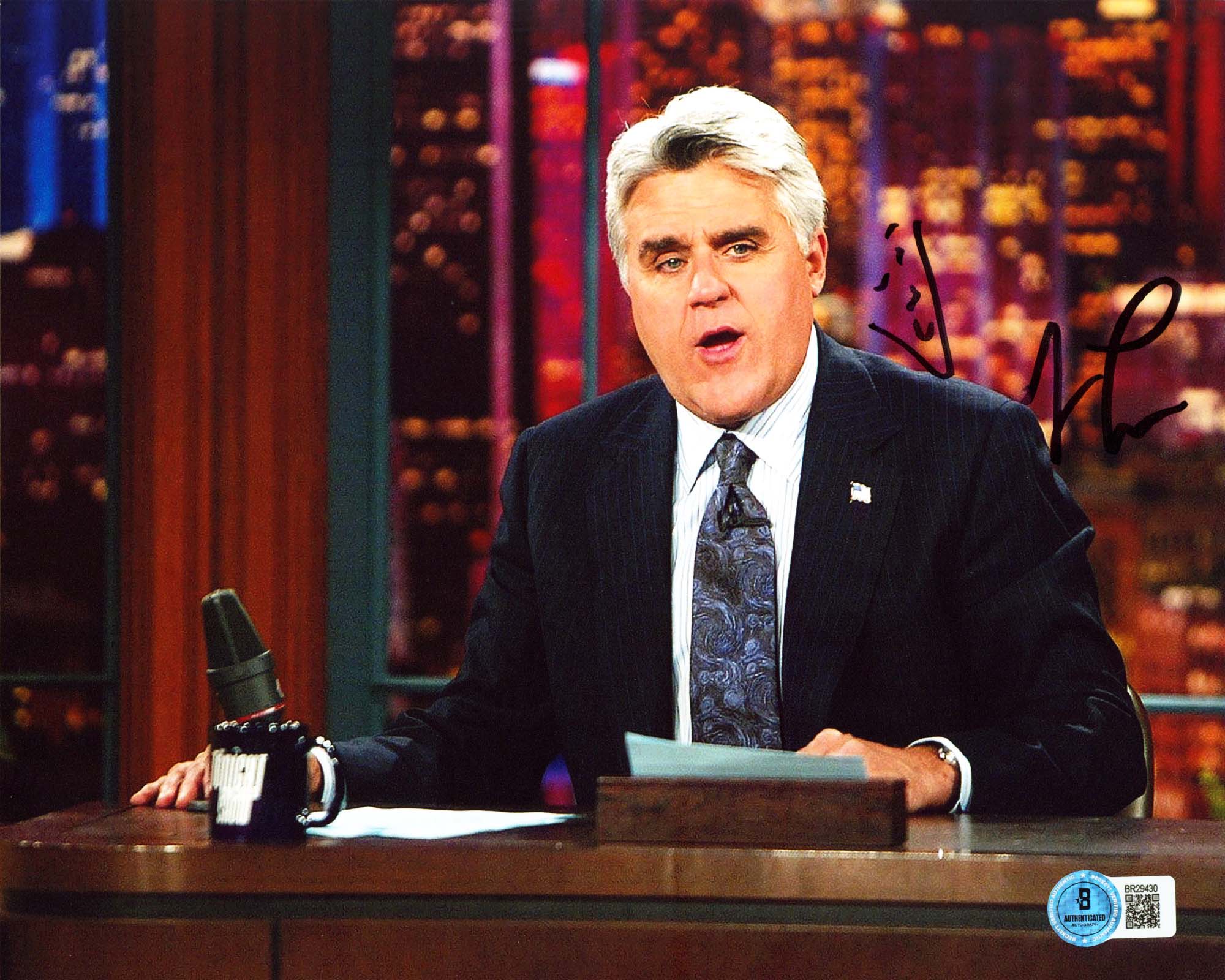 Jay Leno The Tonight Show Authentic Signed 8x10 Horizontal Photo BAS #BR29430