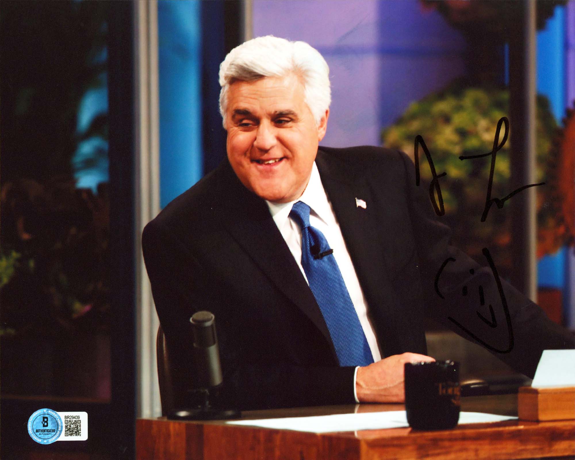 Jay Leno The Tonight Show Authentic Signed 8x10 Horizontal Photo BAS #BR29439