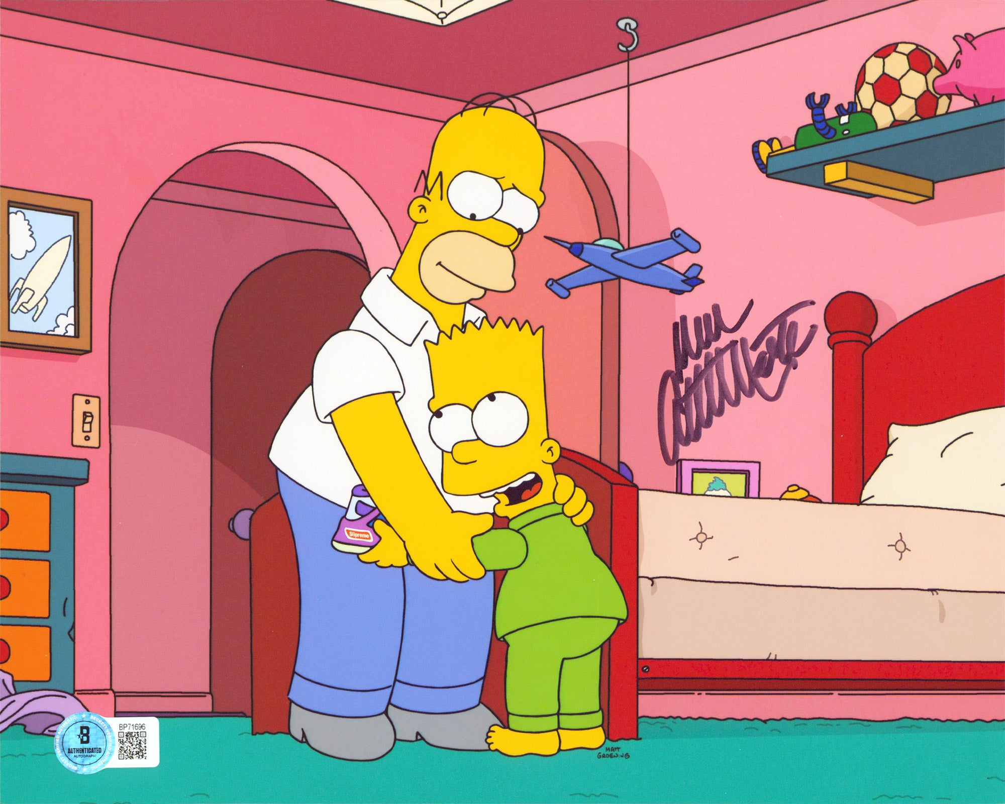 Dan Castellaneta The Simpsons Signed 8x10 Horizontal Photo BAS #BP71696